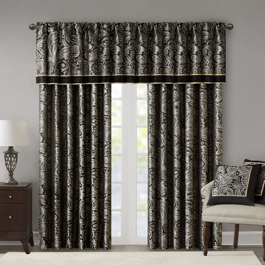Aubrey - 108" Panel Pair - Black