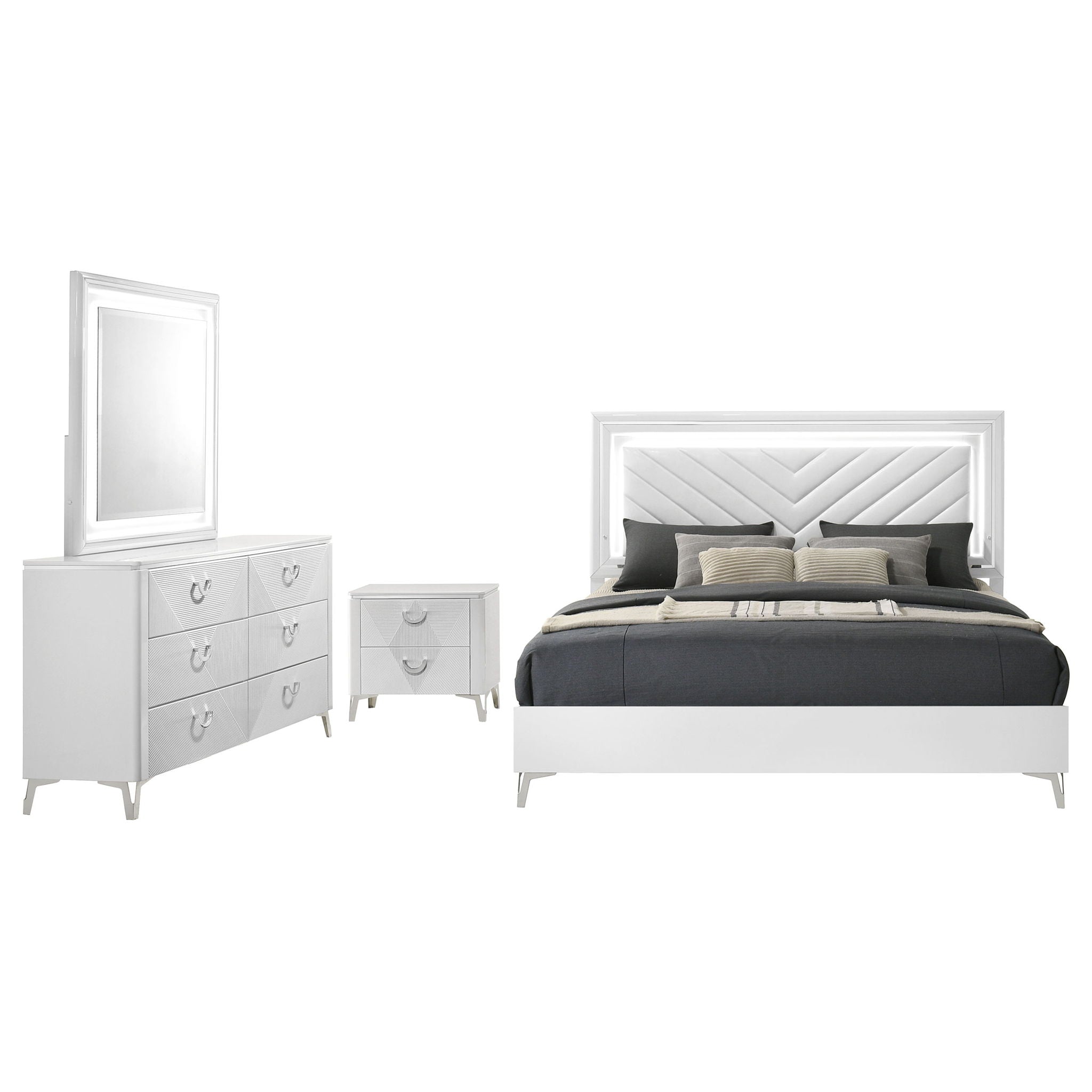 Buckley - Bedroom Set With LED Lighting
