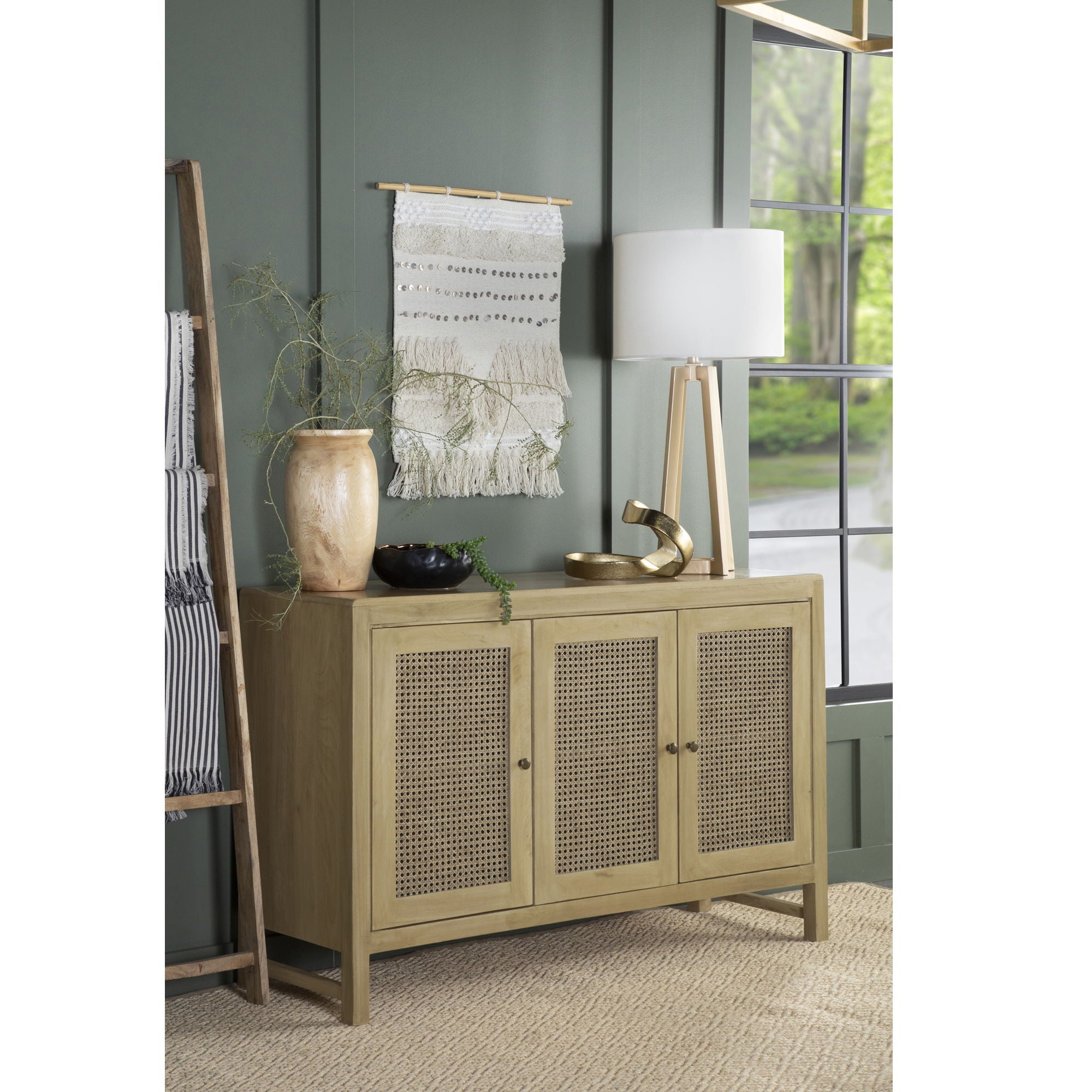Ashton - 3 Door Accent Cabinet - Natural