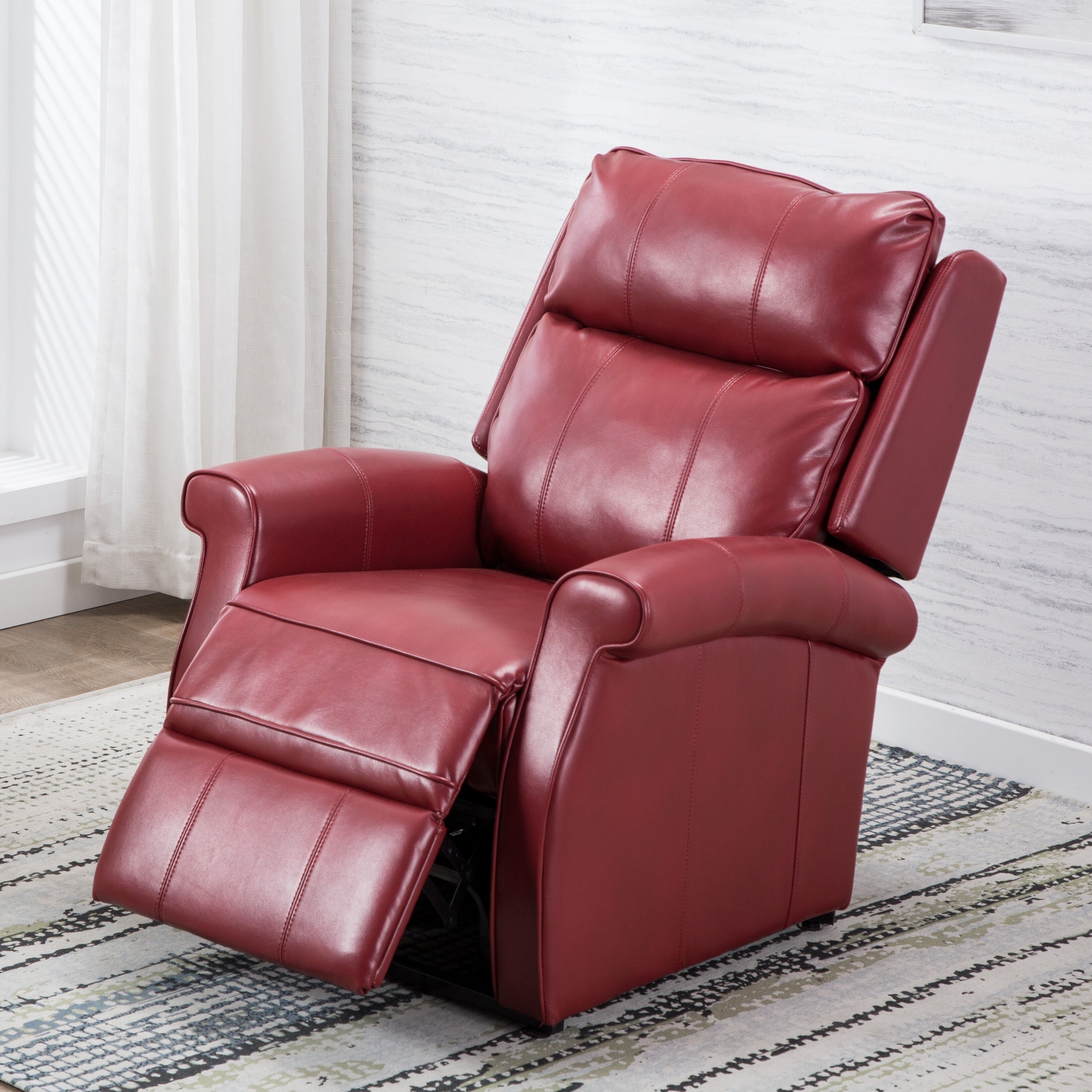 Landis Red Traditional Lift Chair