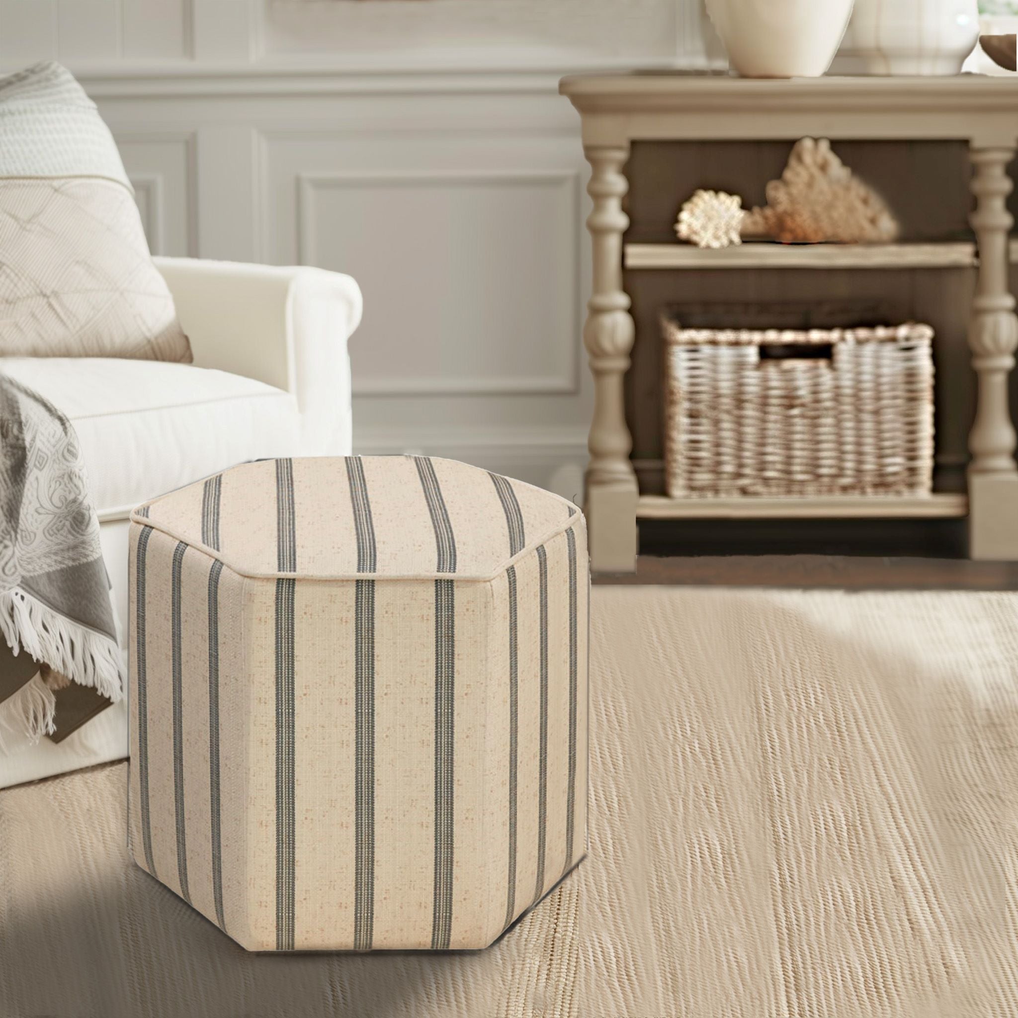 Ellen - Accent Ottoman - Natural