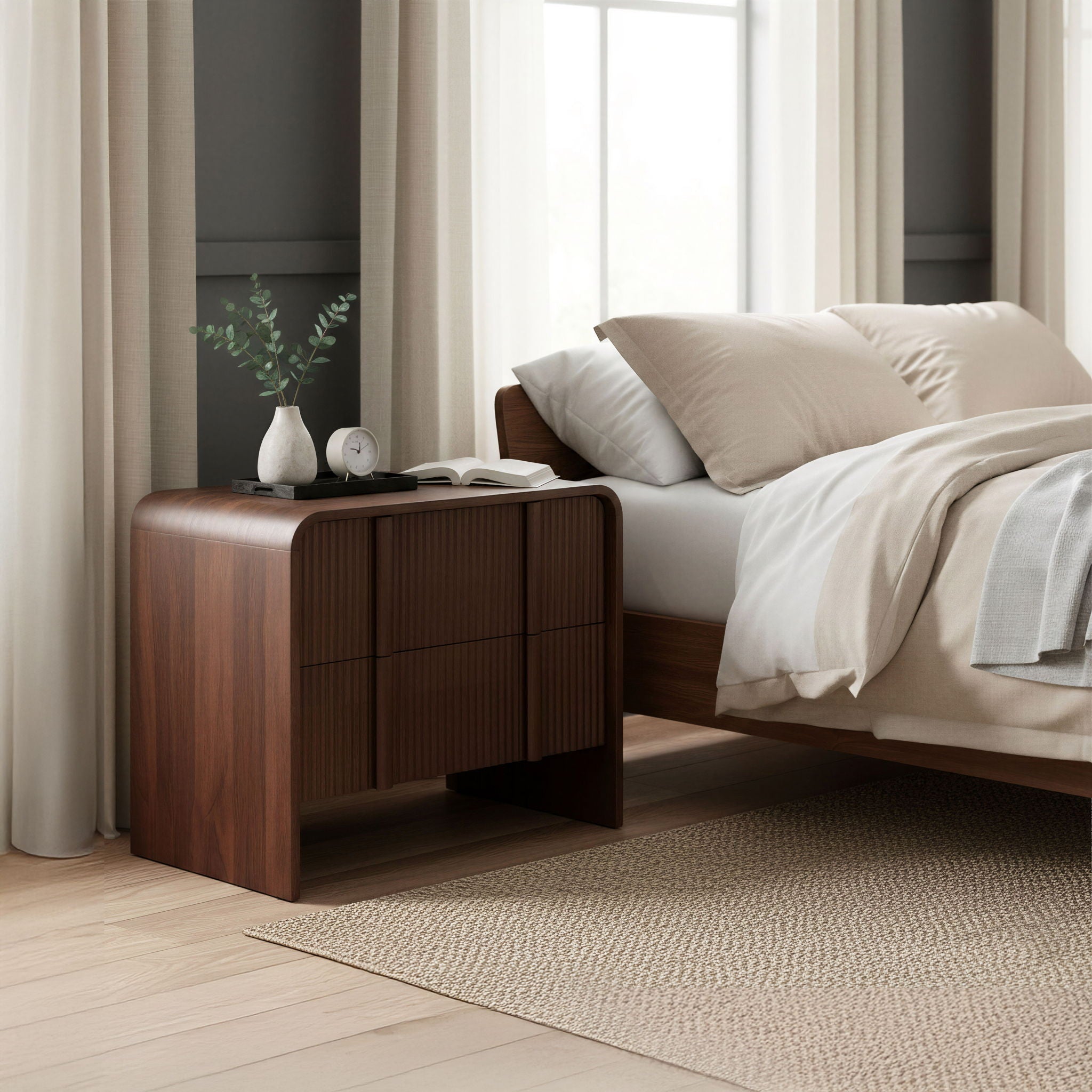 Calipso - Nightstand - Walnut