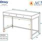 ACME Ottey Desk in White High Gloss & Gold 92540