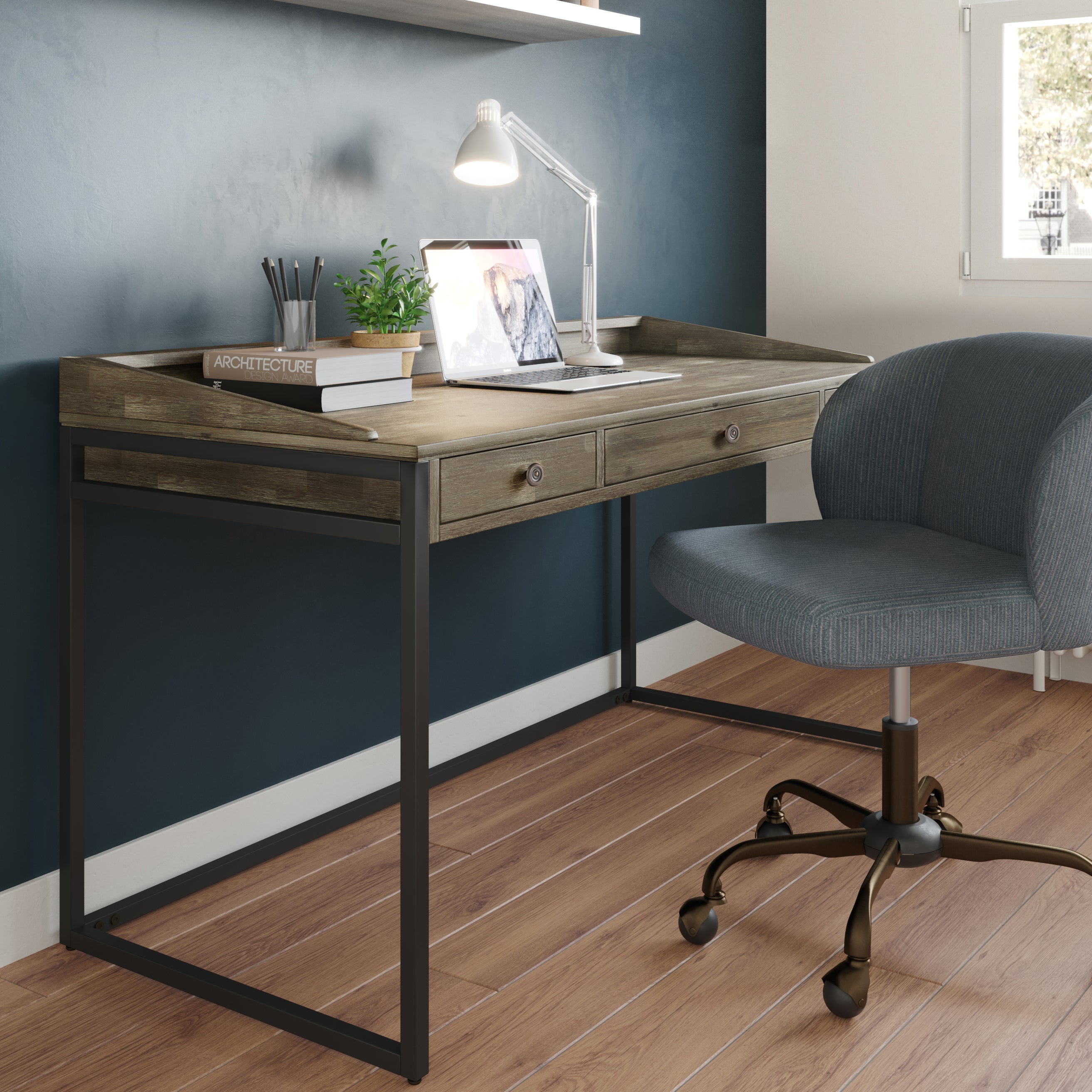 Ralston - Desk - Distressed Grey