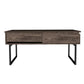 Lift Top Coffee Table With Drawer Vezu, Dark Walnut Finish