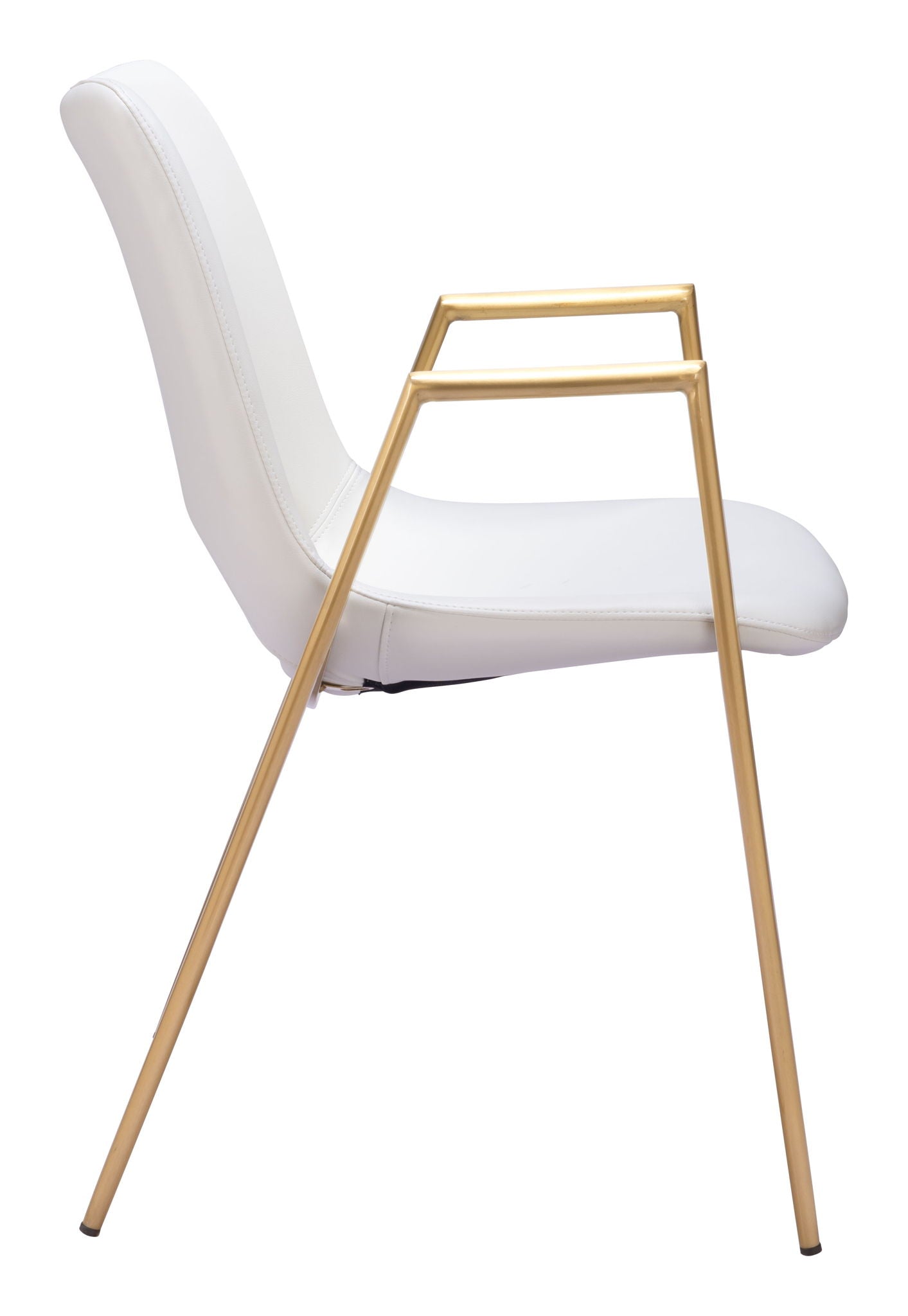 Desi - Dining Chair With Gold Legs (Set of 2)