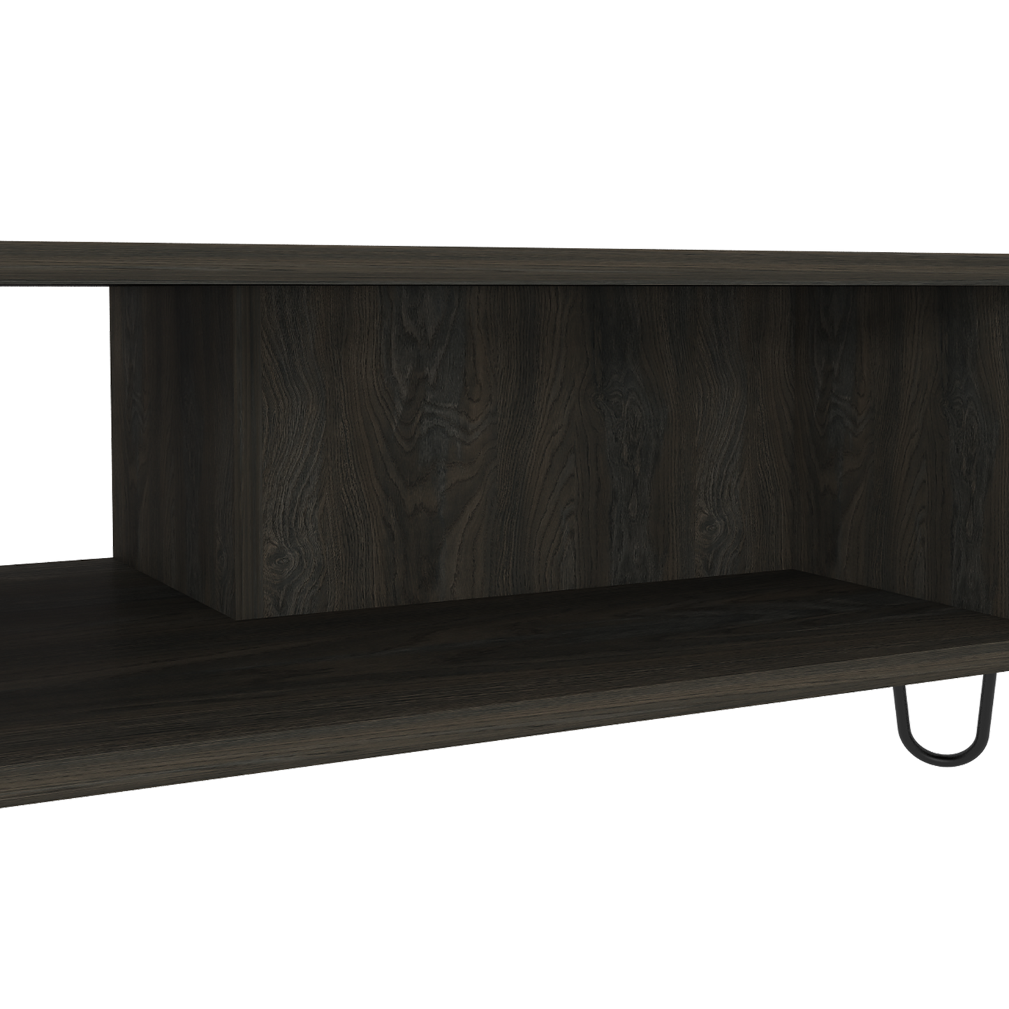 Coffee Table Minnesota, Two Shelves, Carbon Espresso Finish