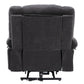 Power Lift Recliner Chair Electric Recliner for Elderly Recliner Chair with Massage and Heating Functions, Remote, Phone Holder Side Pockets and Cup Holders for Living Room, Black