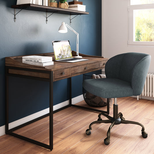 Ralston - Small Desk - Rustic Natural Aged Brown
