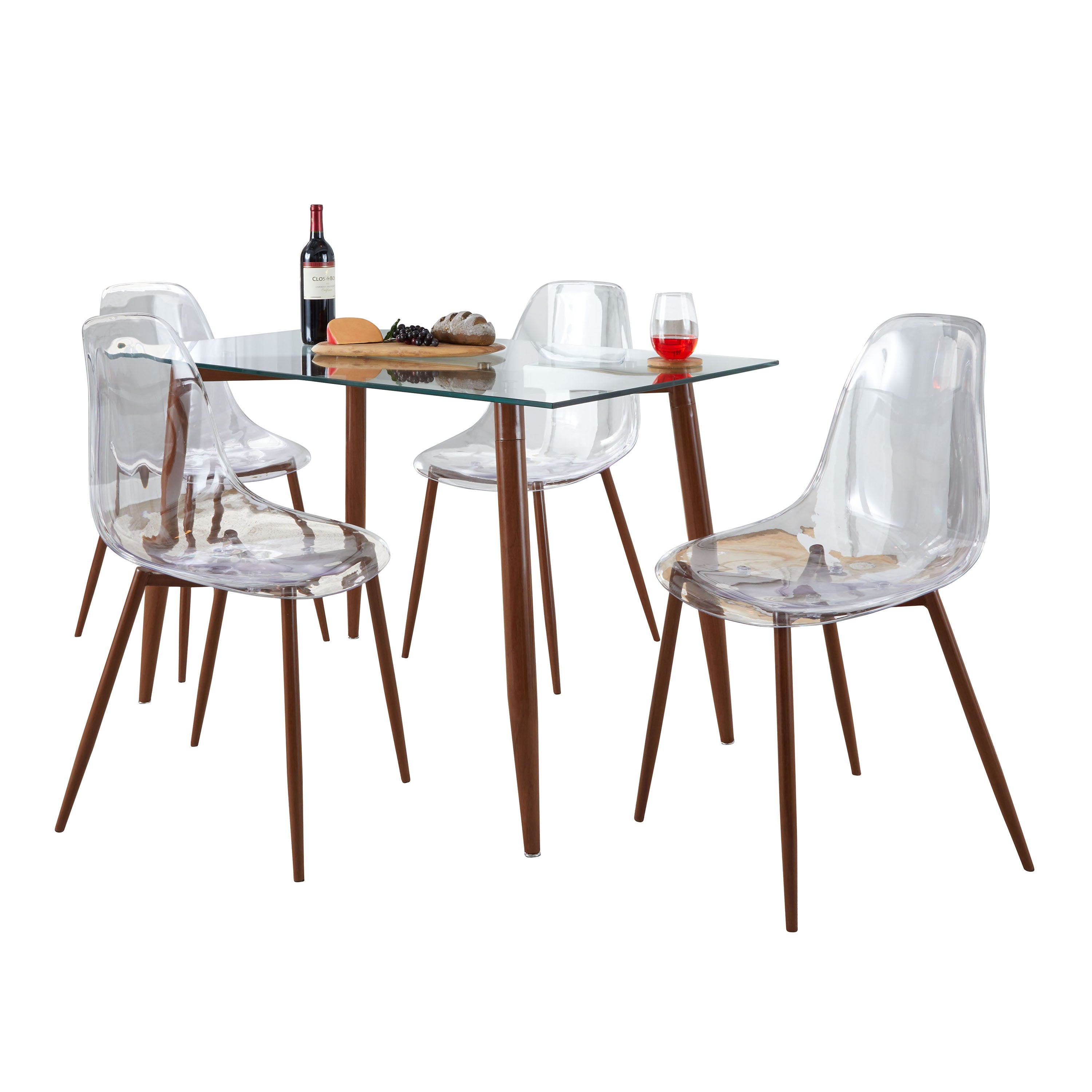 Clara - 5 Piece Mid Century Modern Dining Set