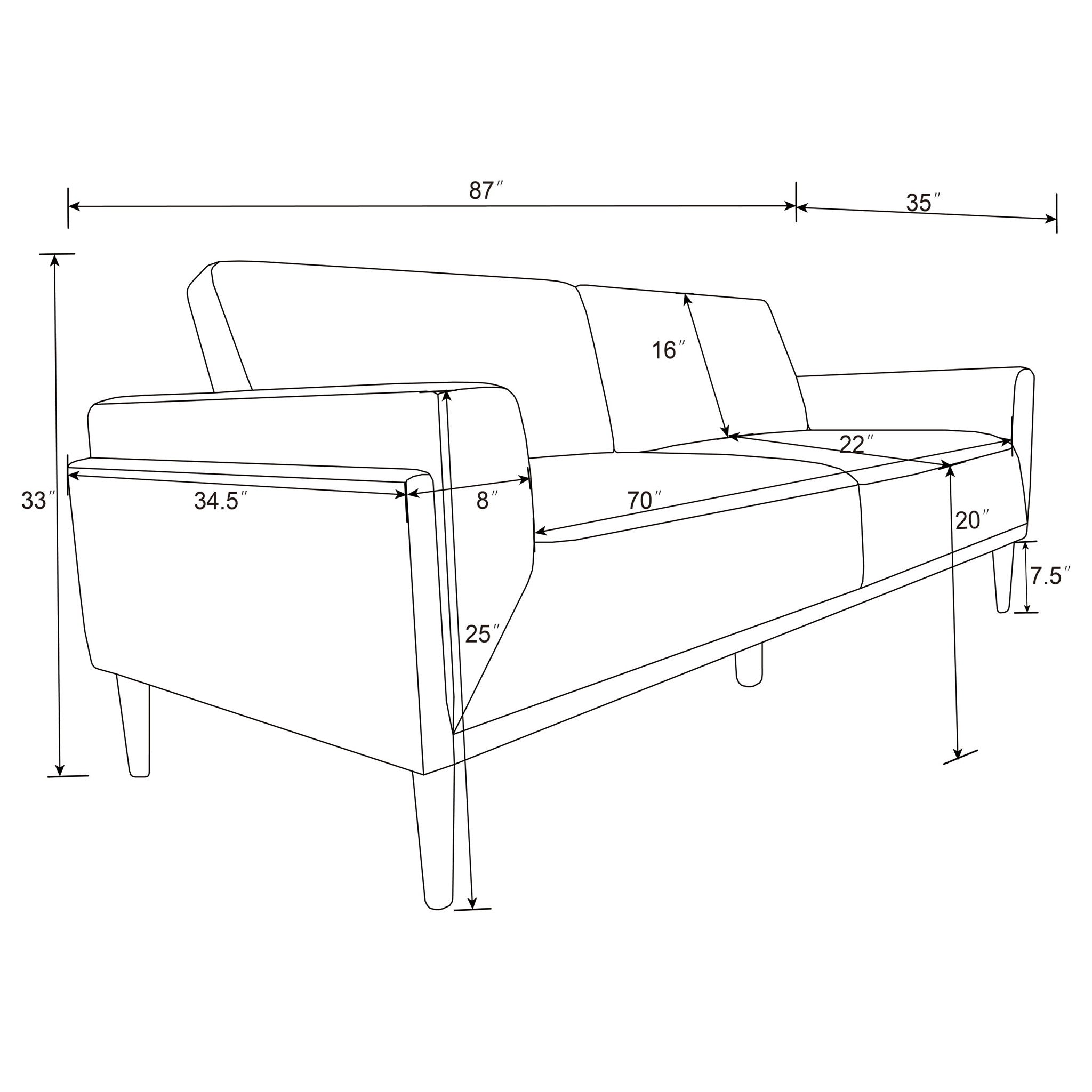 Andrena - Track Arms Sofa