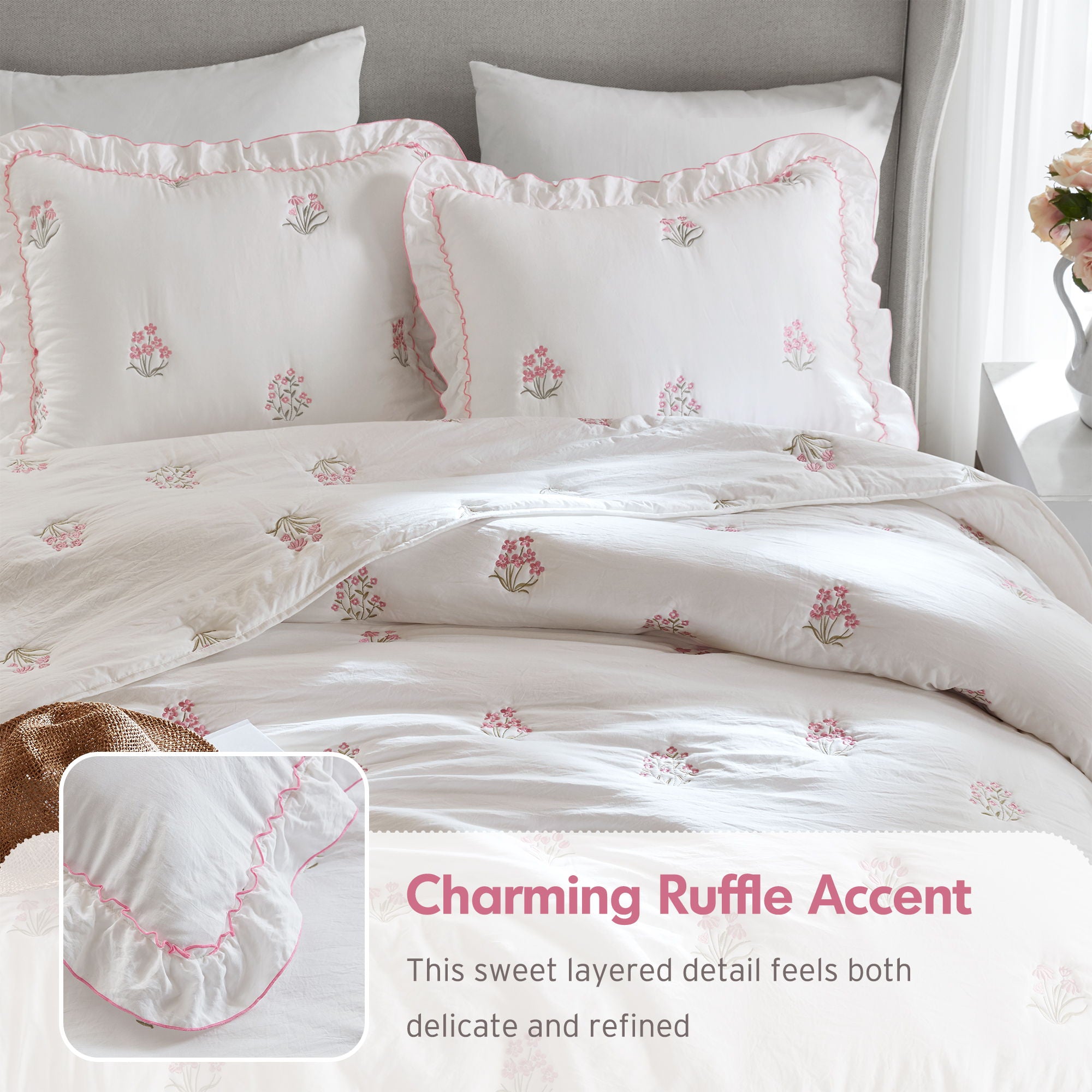 Aglaia - Quilt Set - Pink