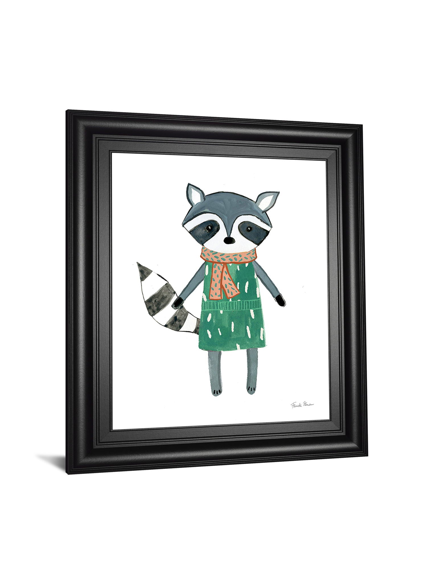 Neighborhood Pals II By Farida Zaman - Framed Print Wall Art - White