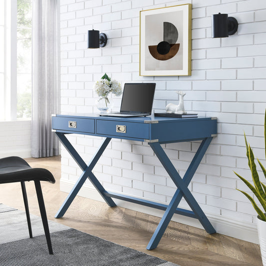 Computer Desk with Storage, Solid Wood Desk with Drawers, Modern Study Table for Home Office,Small Writing,