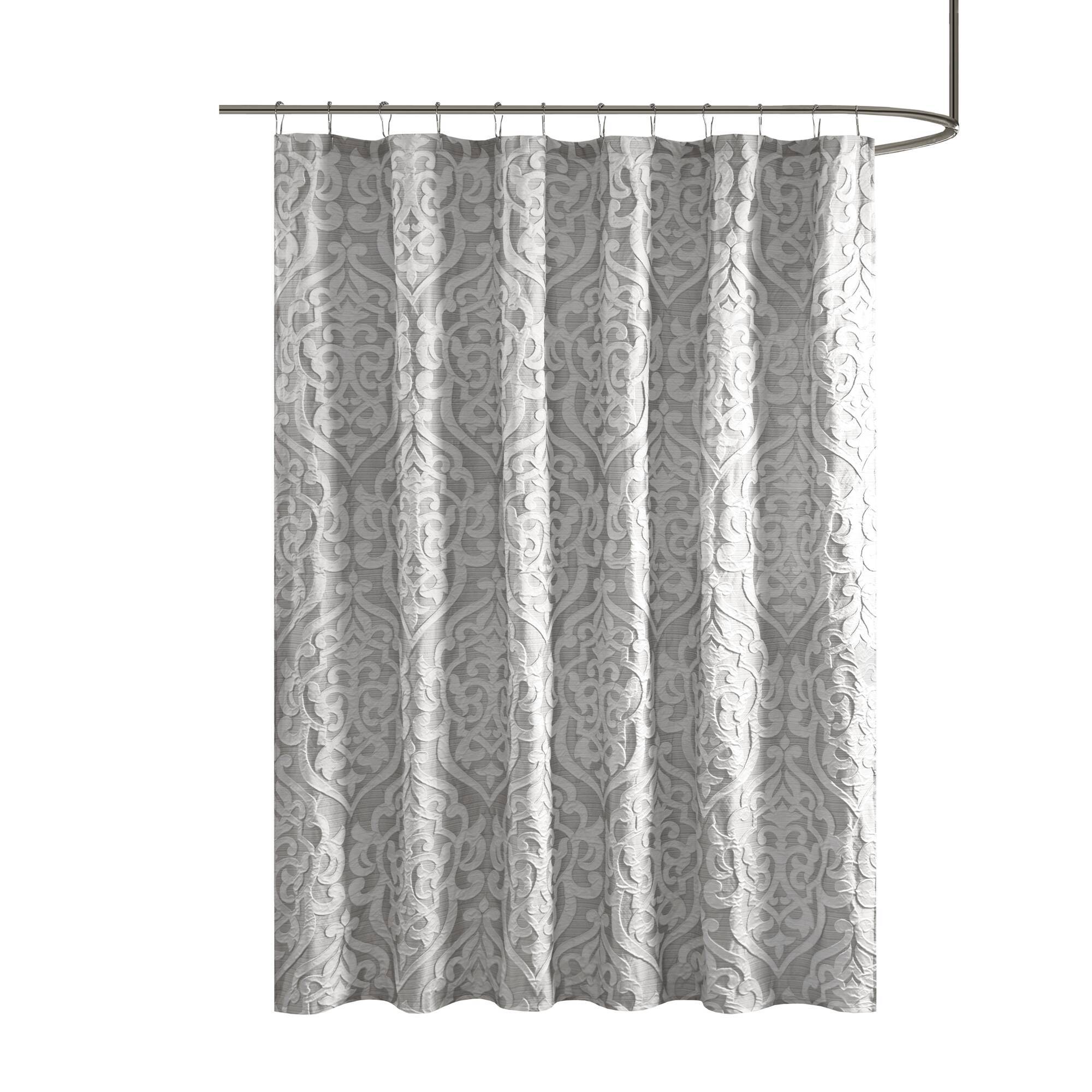 Odette - Shower Curtain - Silver