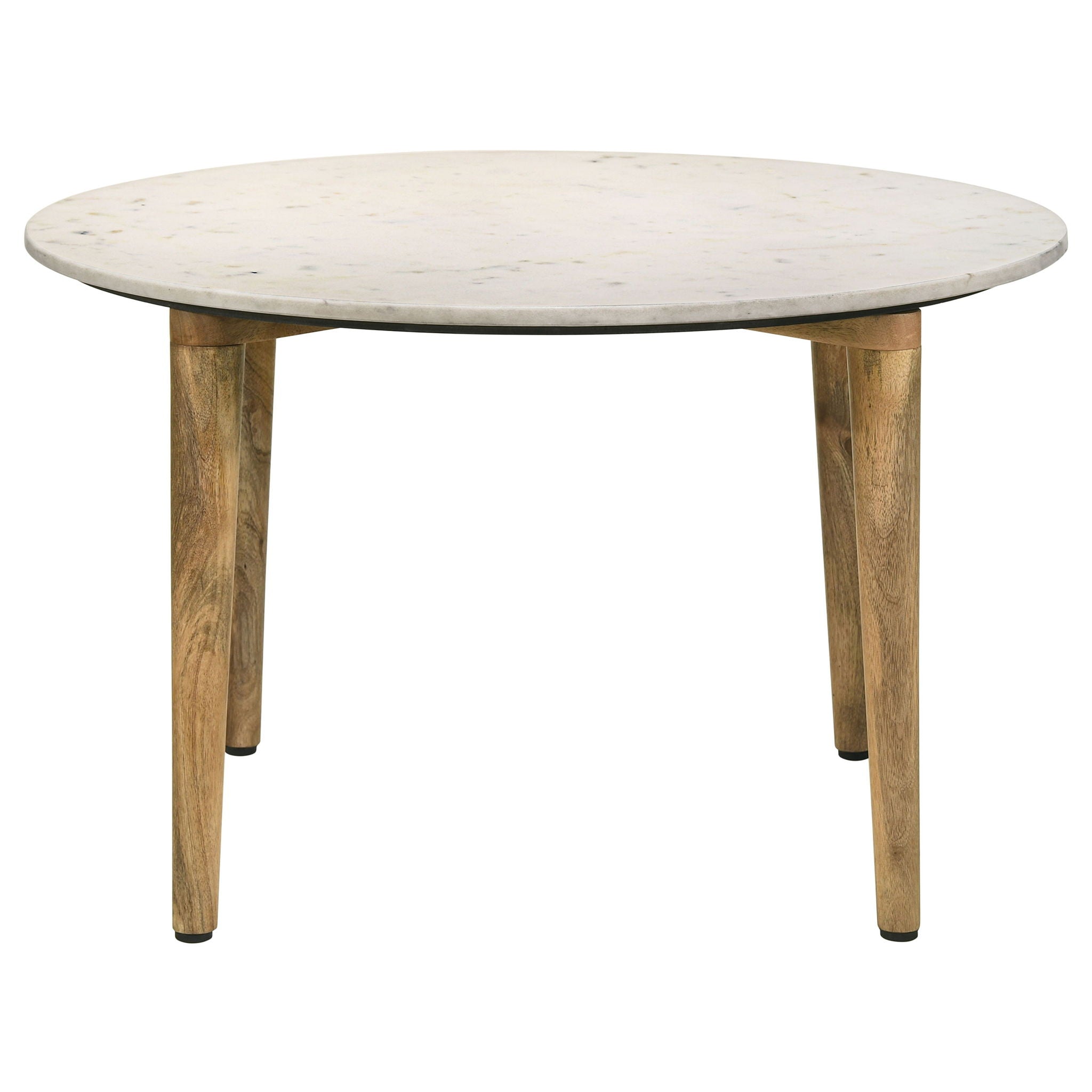 Leska - Round Coffee Table - White