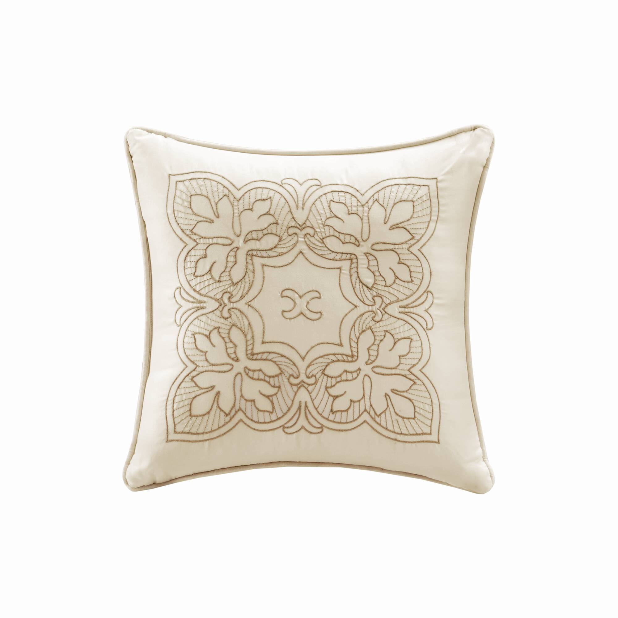 Tuscany - Twin 6 Piece Reversible Scalloped Edge Daybed Cover Set - Cream
