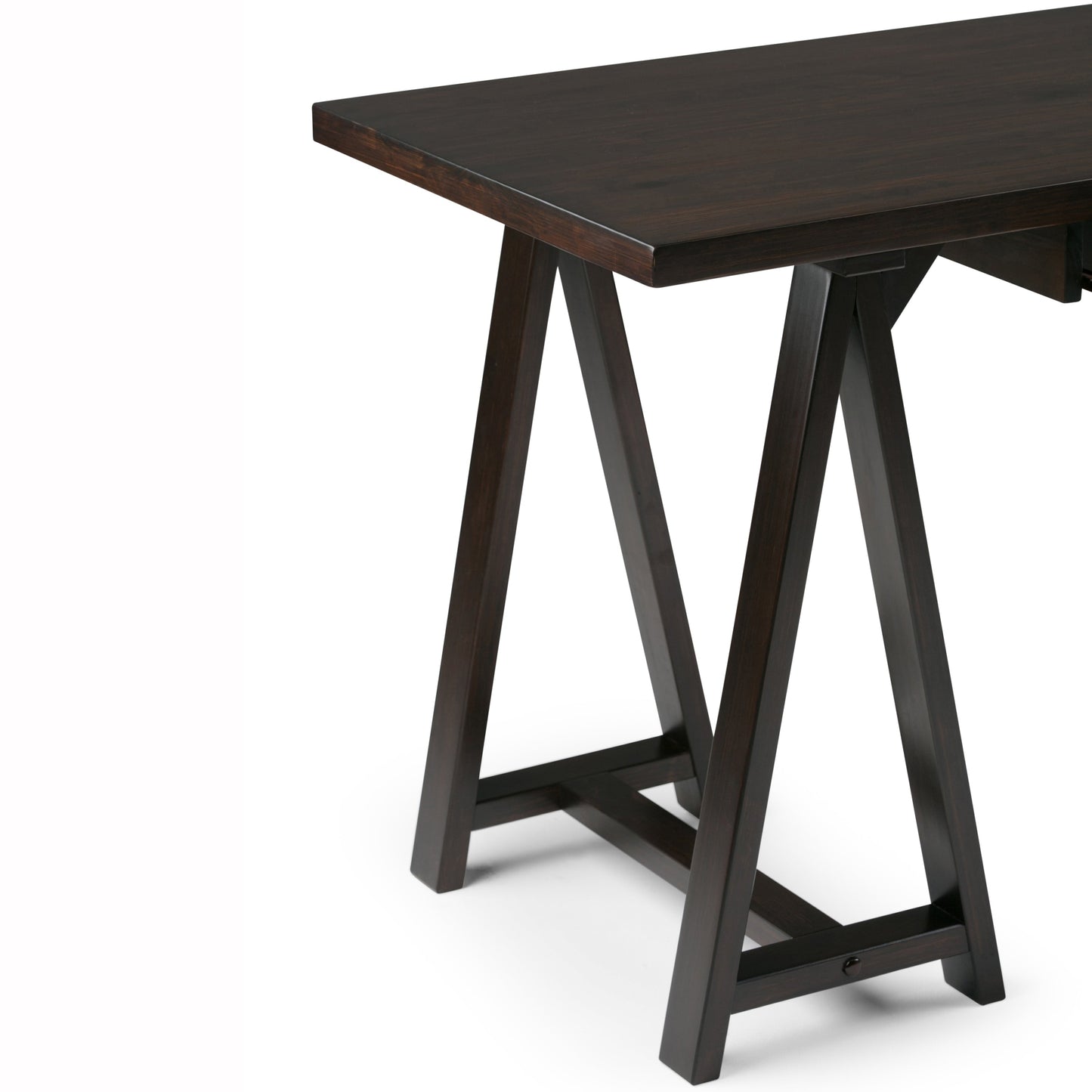 Sawhorse - Desk - Dark Chestnut Brown