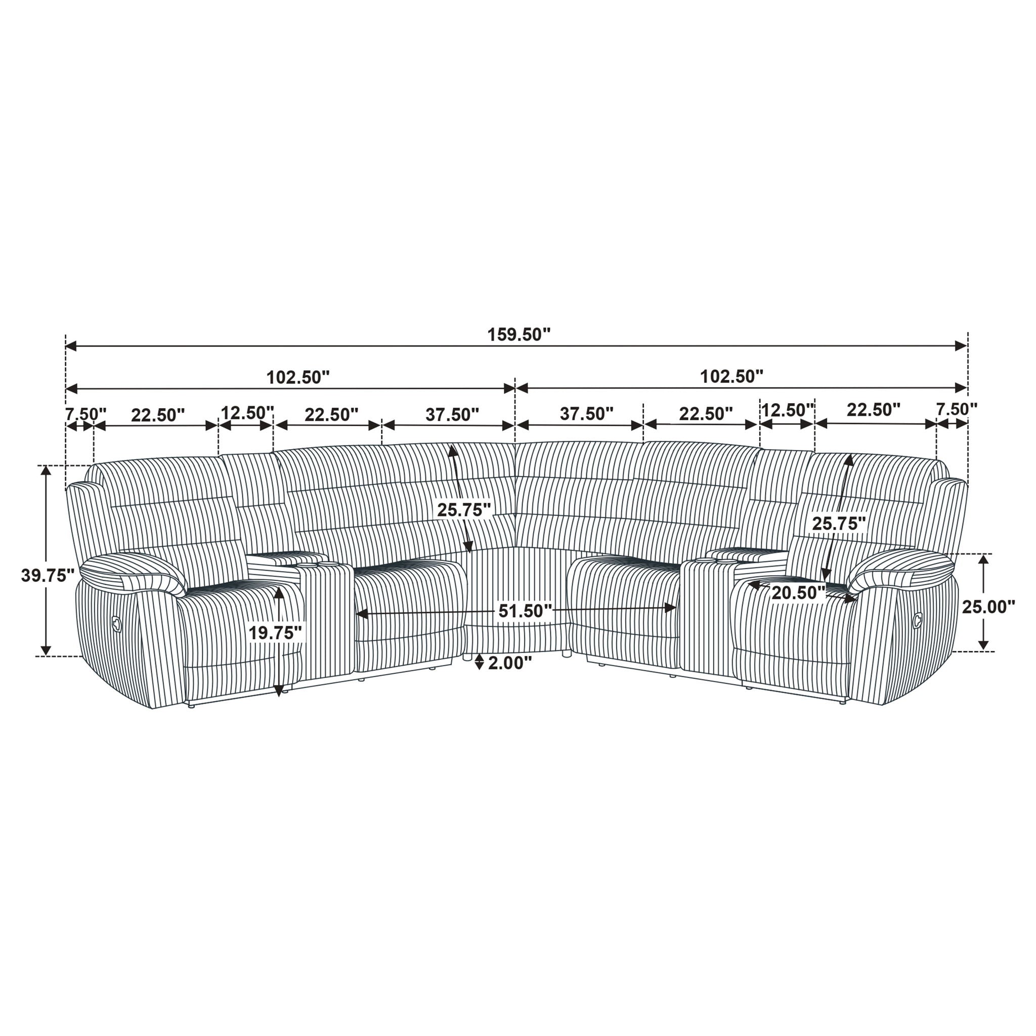 Kendra - Reclining Sectional Sofa