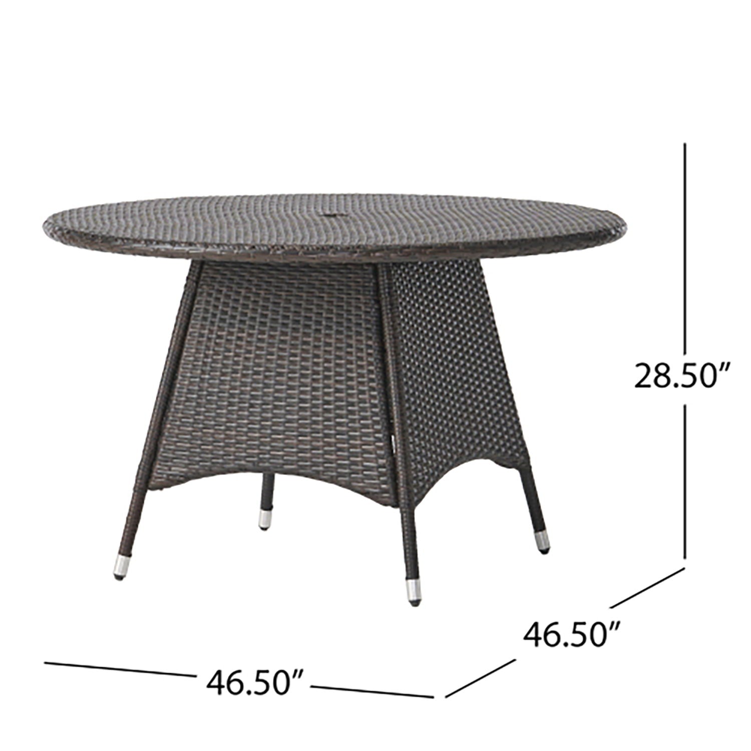 Corsica - Round Dining Table - Brown