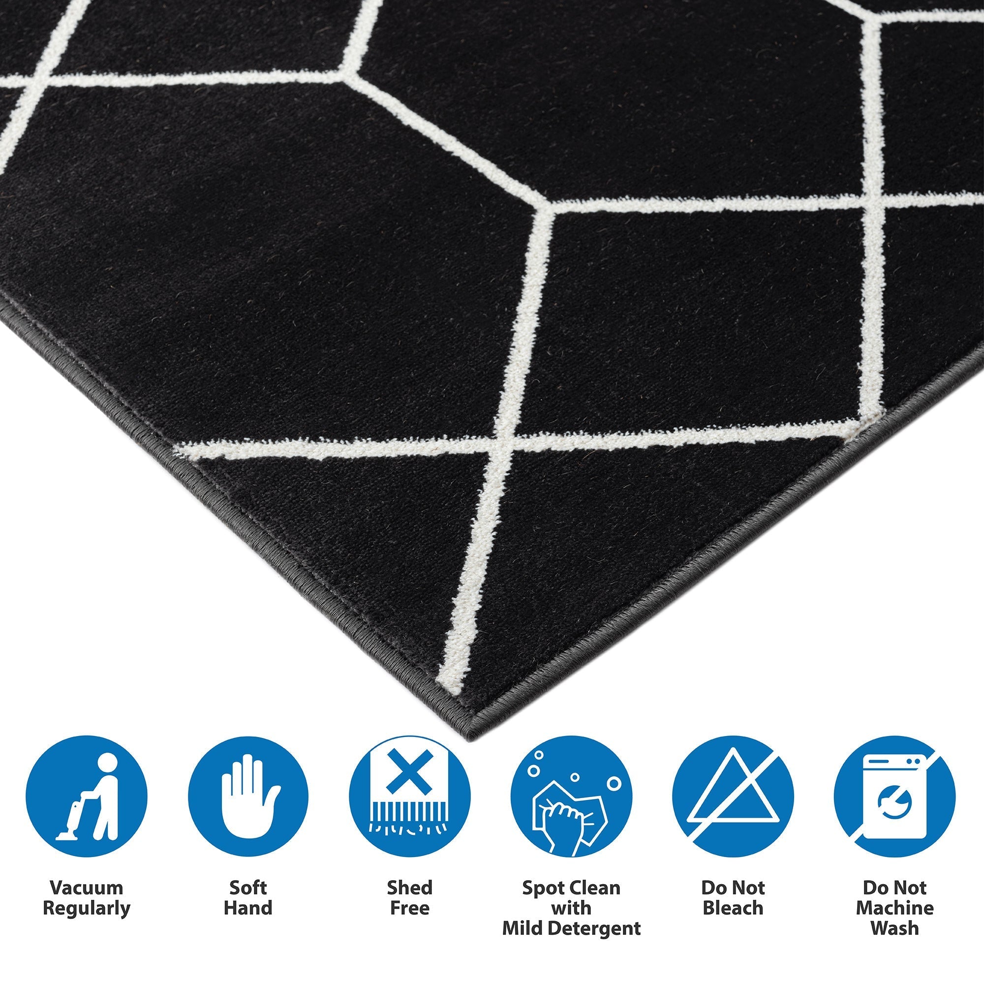 Trellis Geometric Woven Area Rug