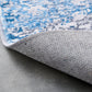 ZARA Collection Abstract Design Gray Turquoise Machine Washable Super Soft Area Rug