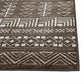 AmbBrown, Natural and Ivory Area Rug 5x8