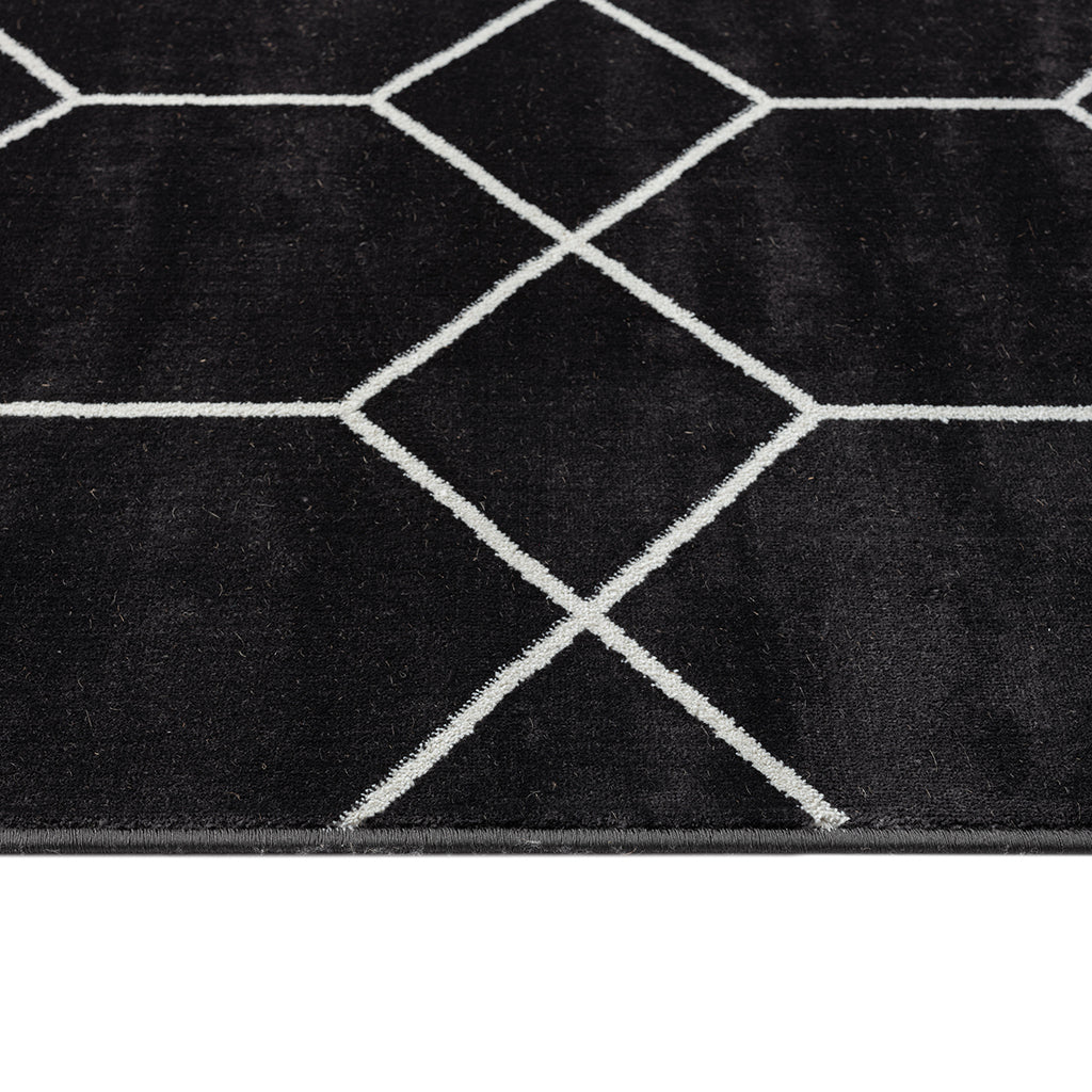 Trellis Geometric Woven Area Rug