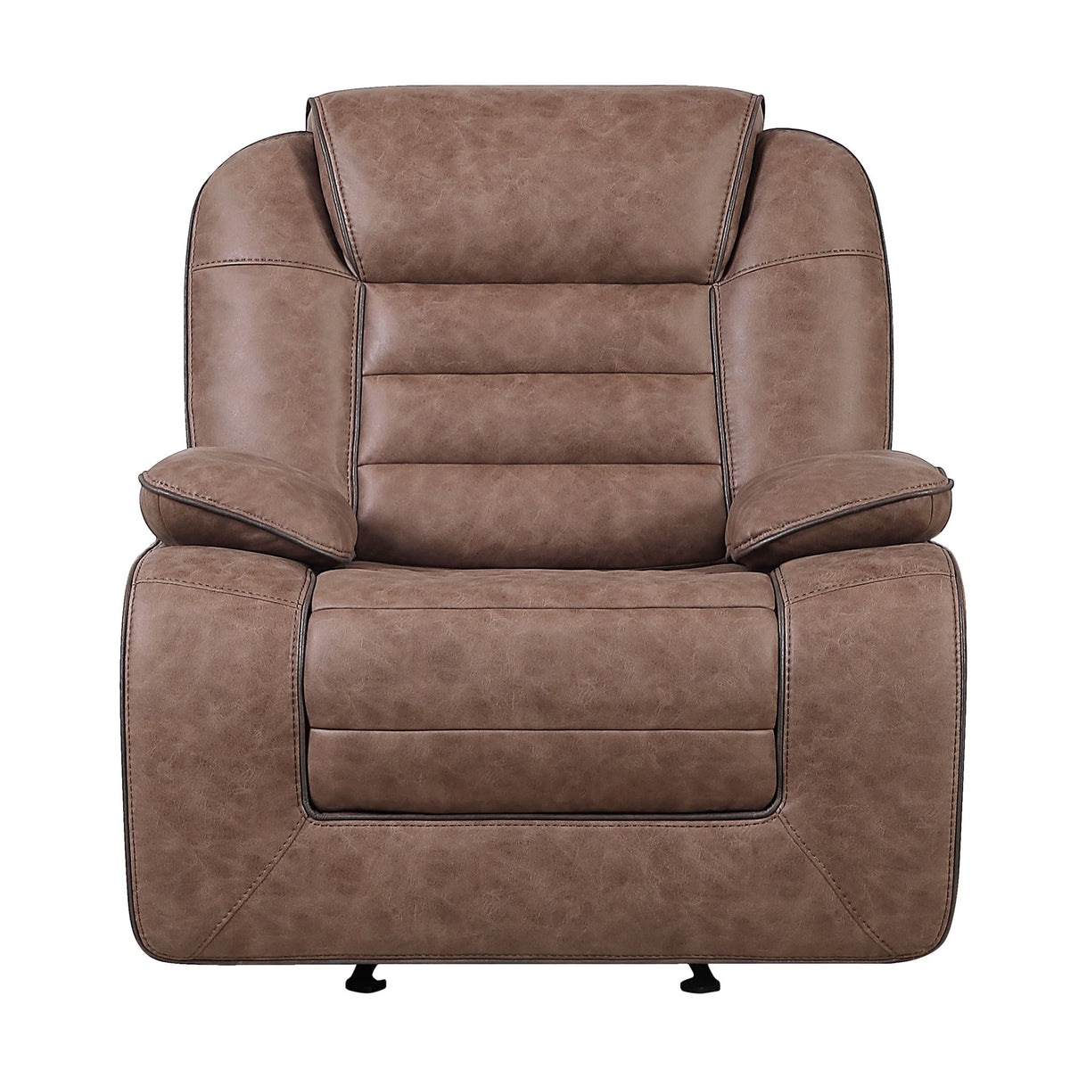 Lucius - Glider Recliner With Manual Recline - Brown