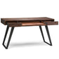 Lowry - Desk - Distressed Charcoal Brown