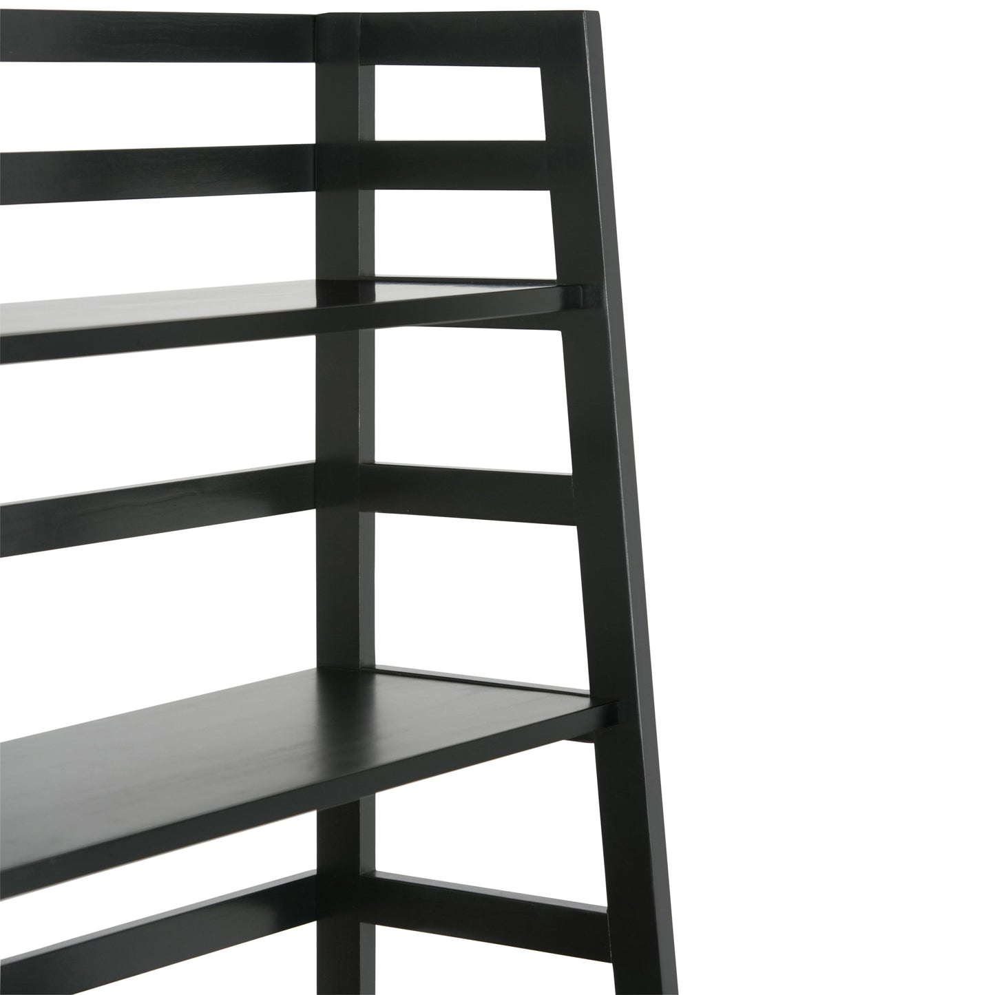 Acadian - Ladder Shelf Bookcase - Black
