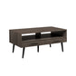 Contemporary 2-Drawer Low Coffee Table – Slate Grey