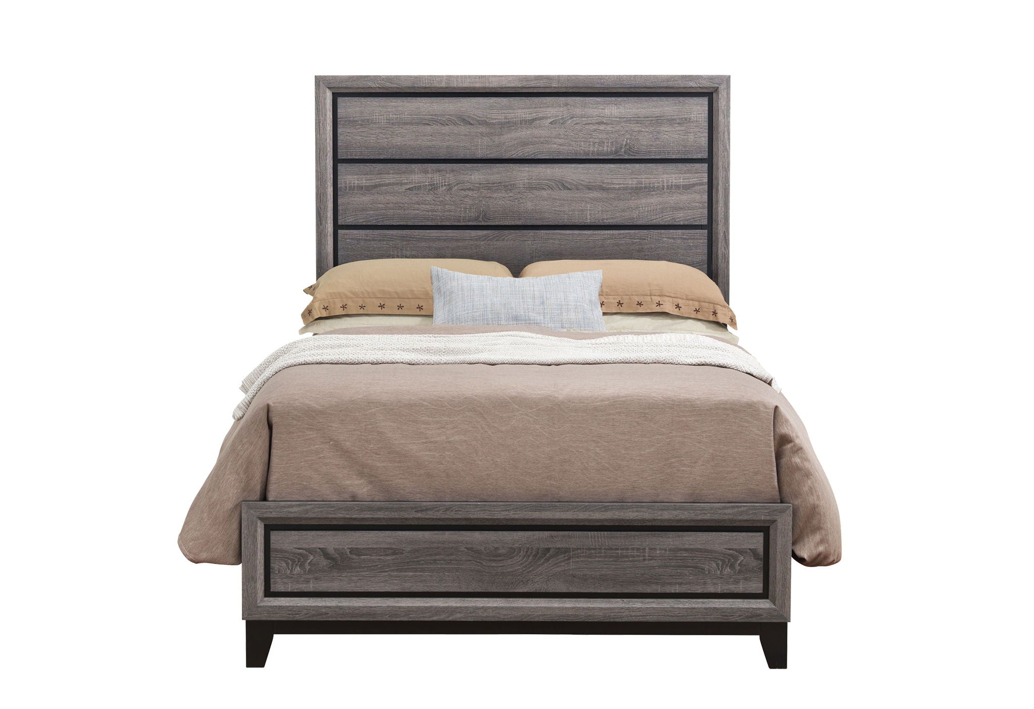 Kate - Full Bed Headboard & Footboard - Foil Gray