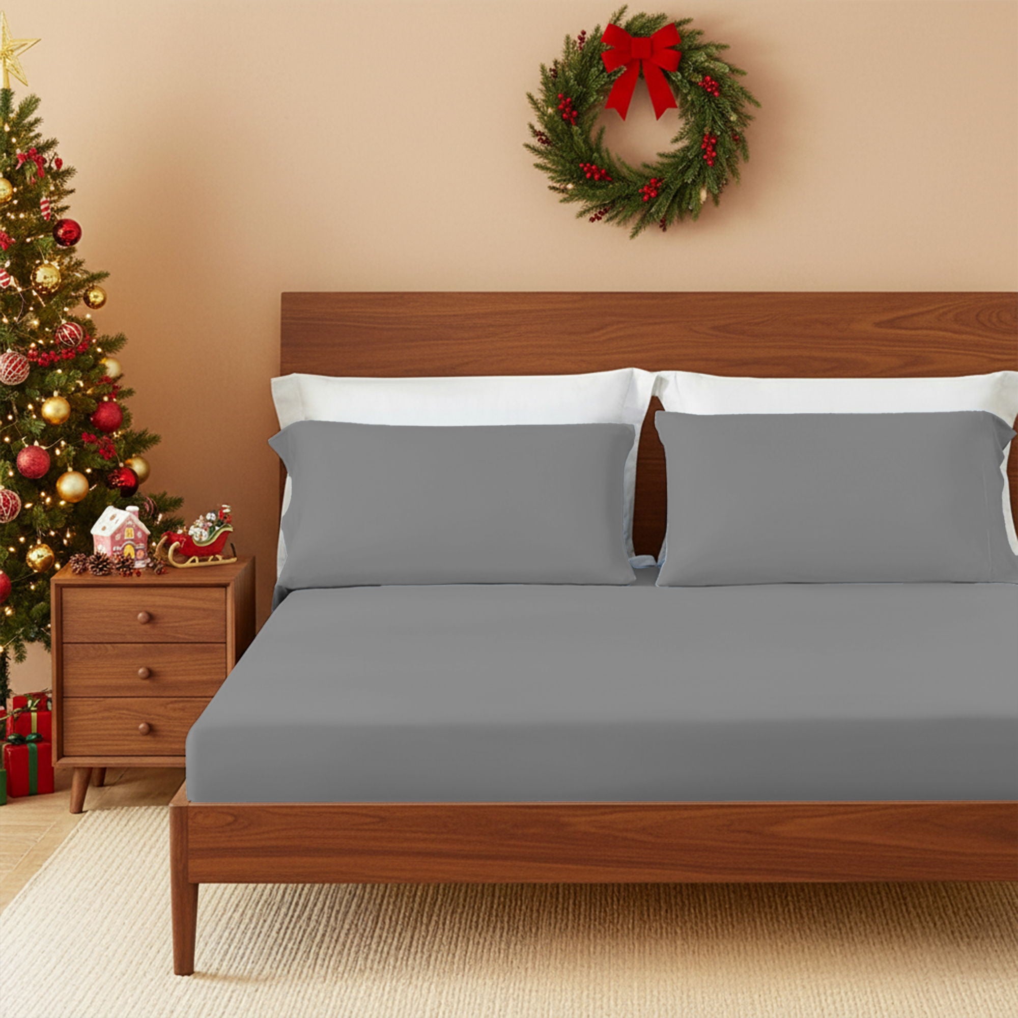 Ice Touch - Queen Sublime Serenity Luxury Sheet Set - Gray