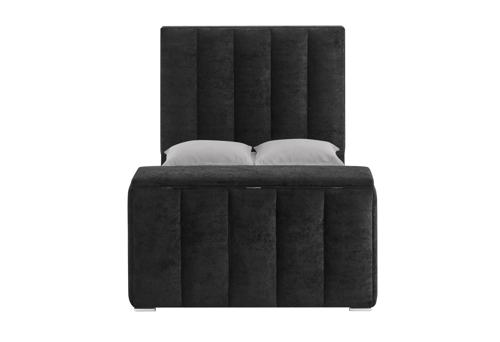 Serenity - Queen Bed Headboard With Global Surround Speaker System - Onyx