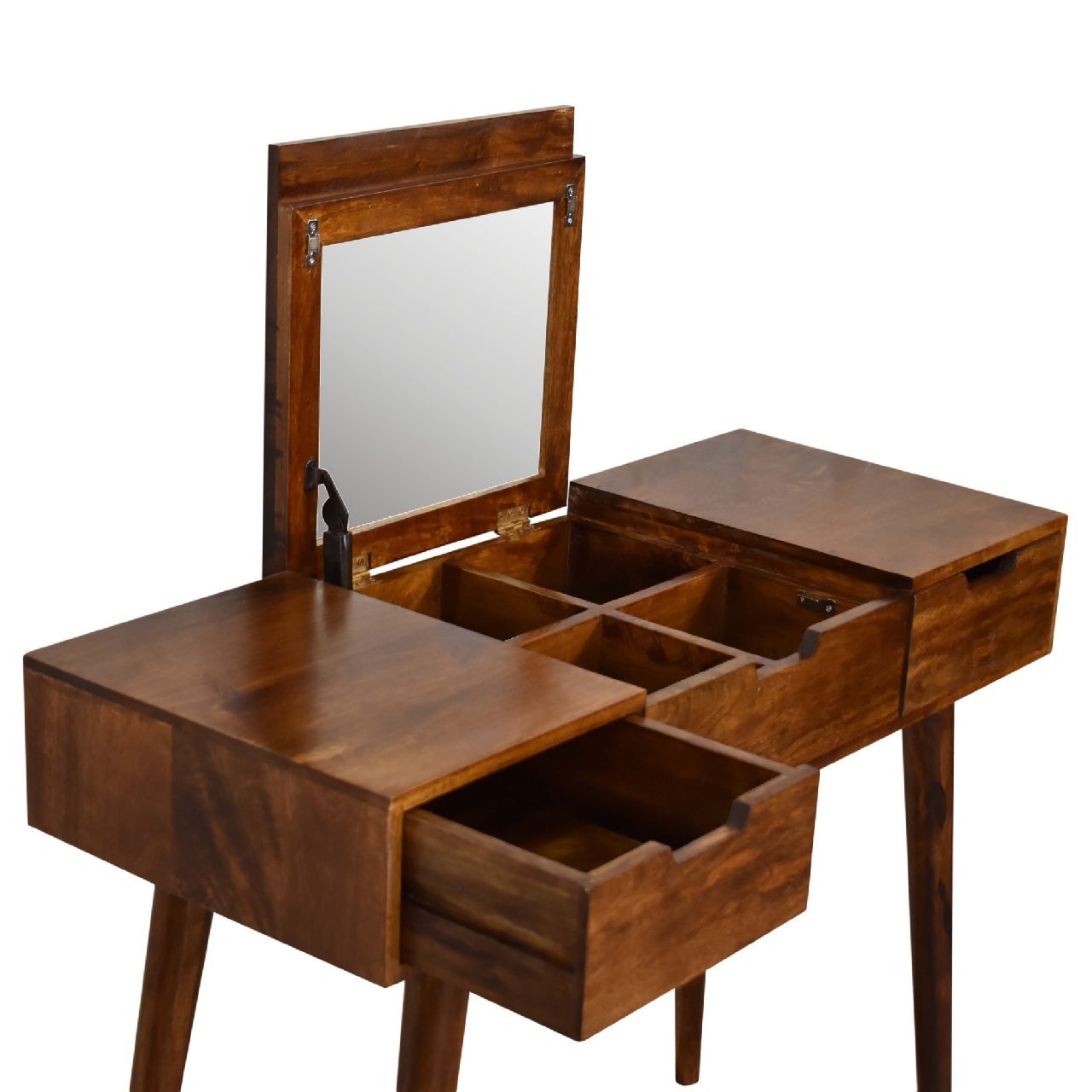 Foldable Mirror Dressing Table