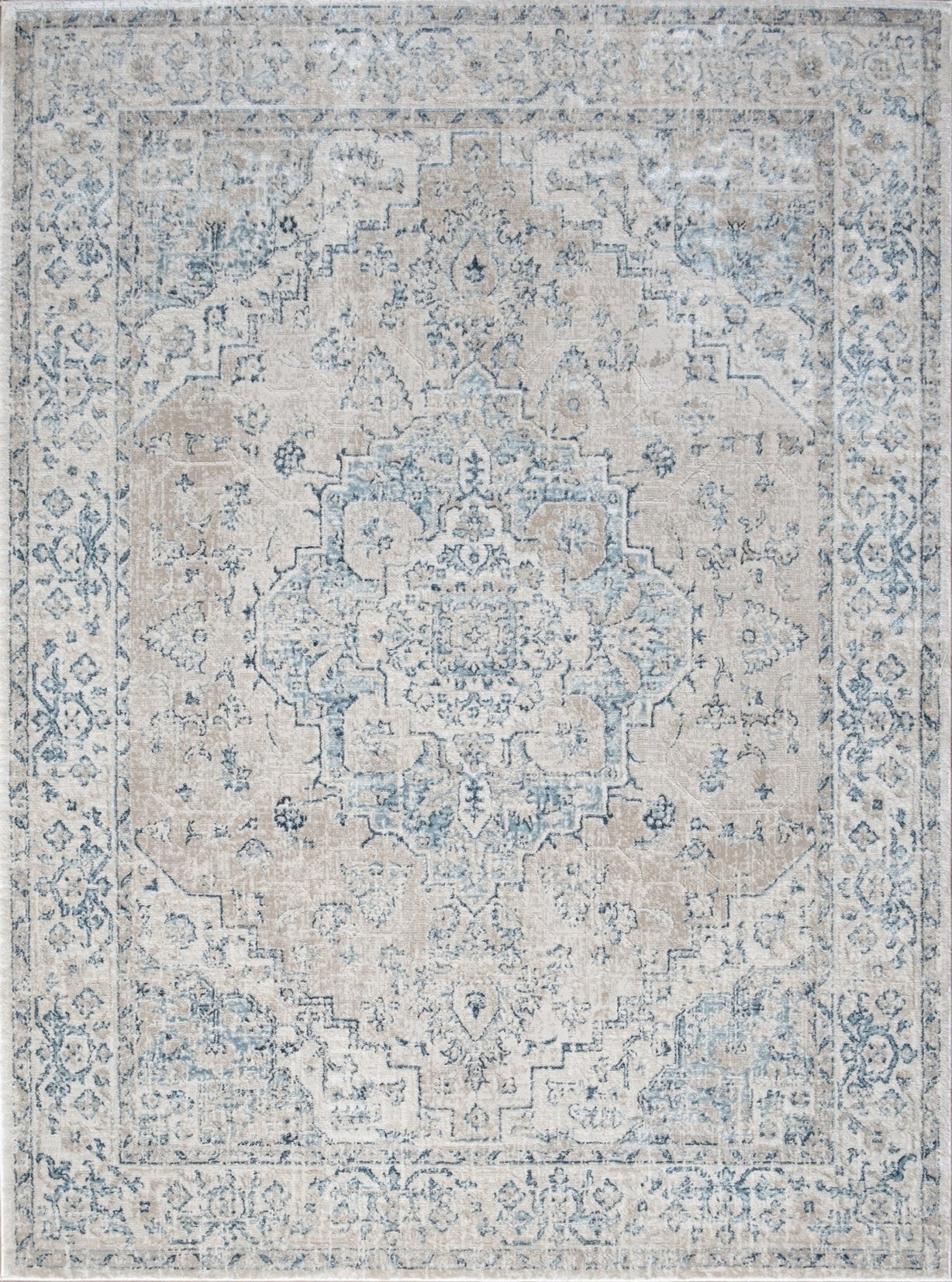 Noble GC_GEN7001 Ivory 5 ft. 3 in. x 7 ft. 3 in. Area Rug