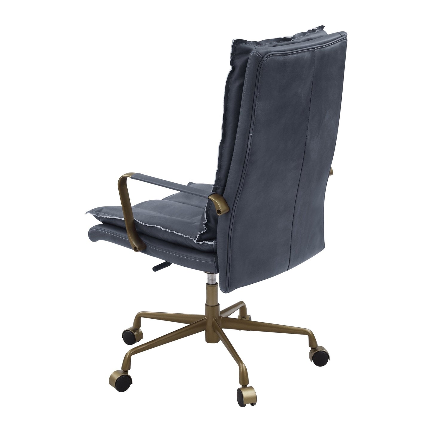 ACME Tinzud Office Chair, Gray Leather 93165