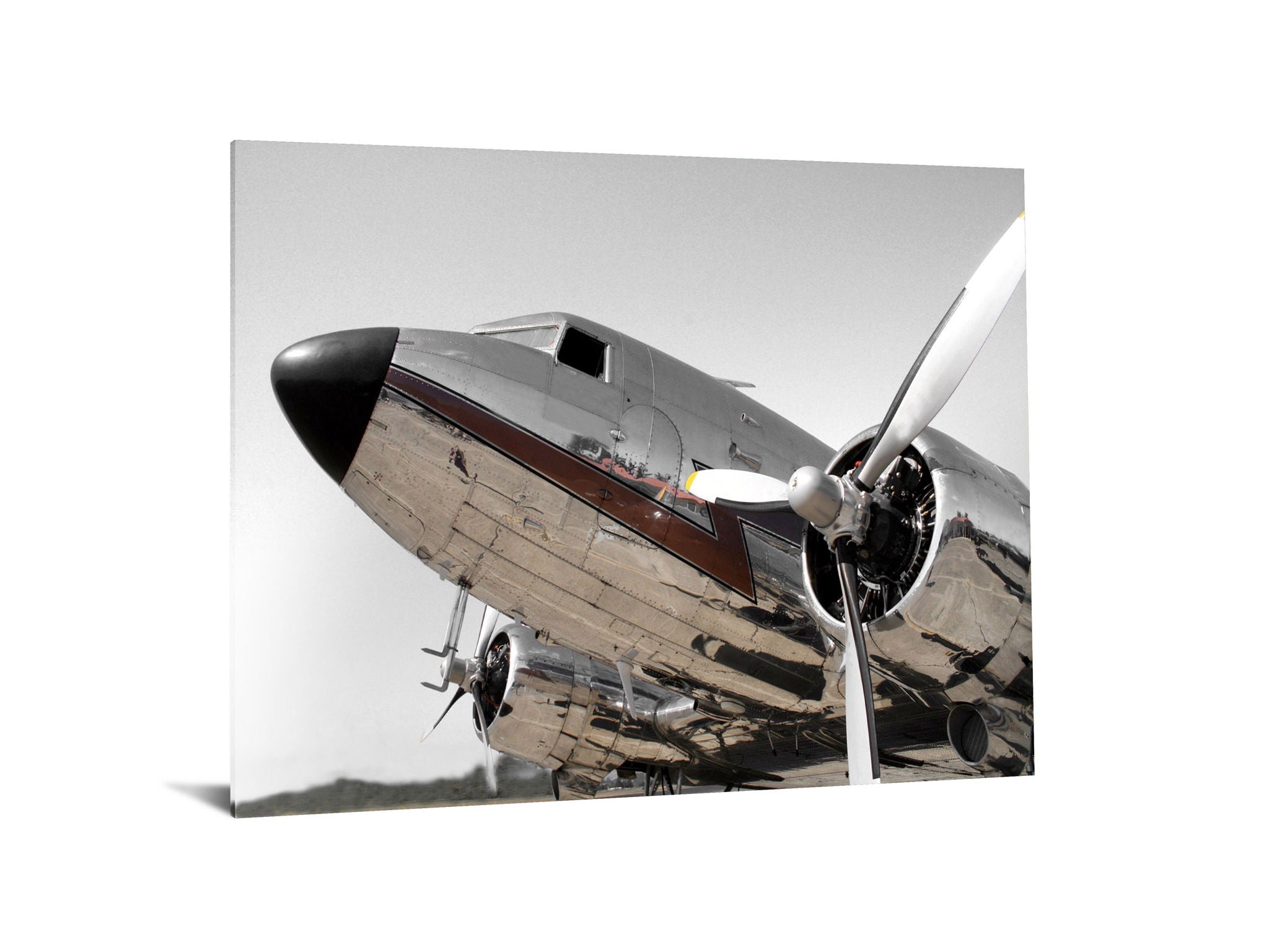 Floating Tempered Glass With Foil Let's Go Travelling - Pearl Silver