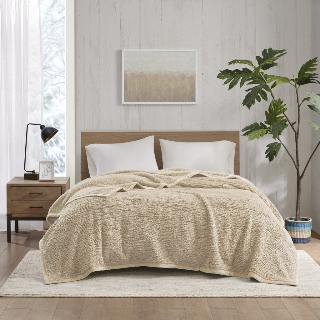 Burlington - King Berber Blanket - Tan