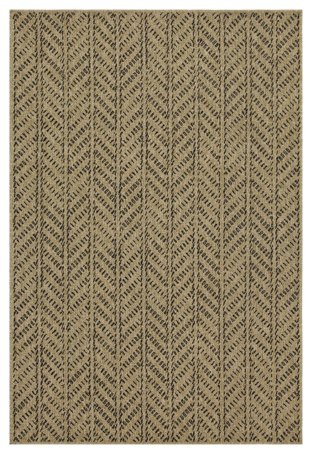 Earth - 7'10" X 10'3" Indoor, Outdoor Area Rug - Black, Natural