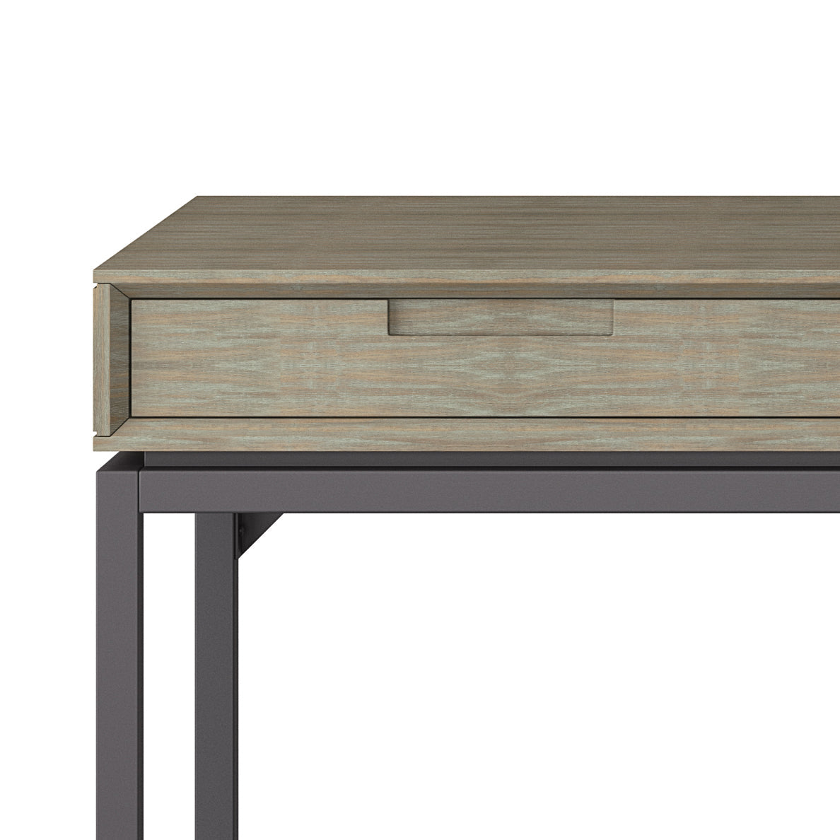 Banting - Mid Century Wide Desk - Distressed Grey