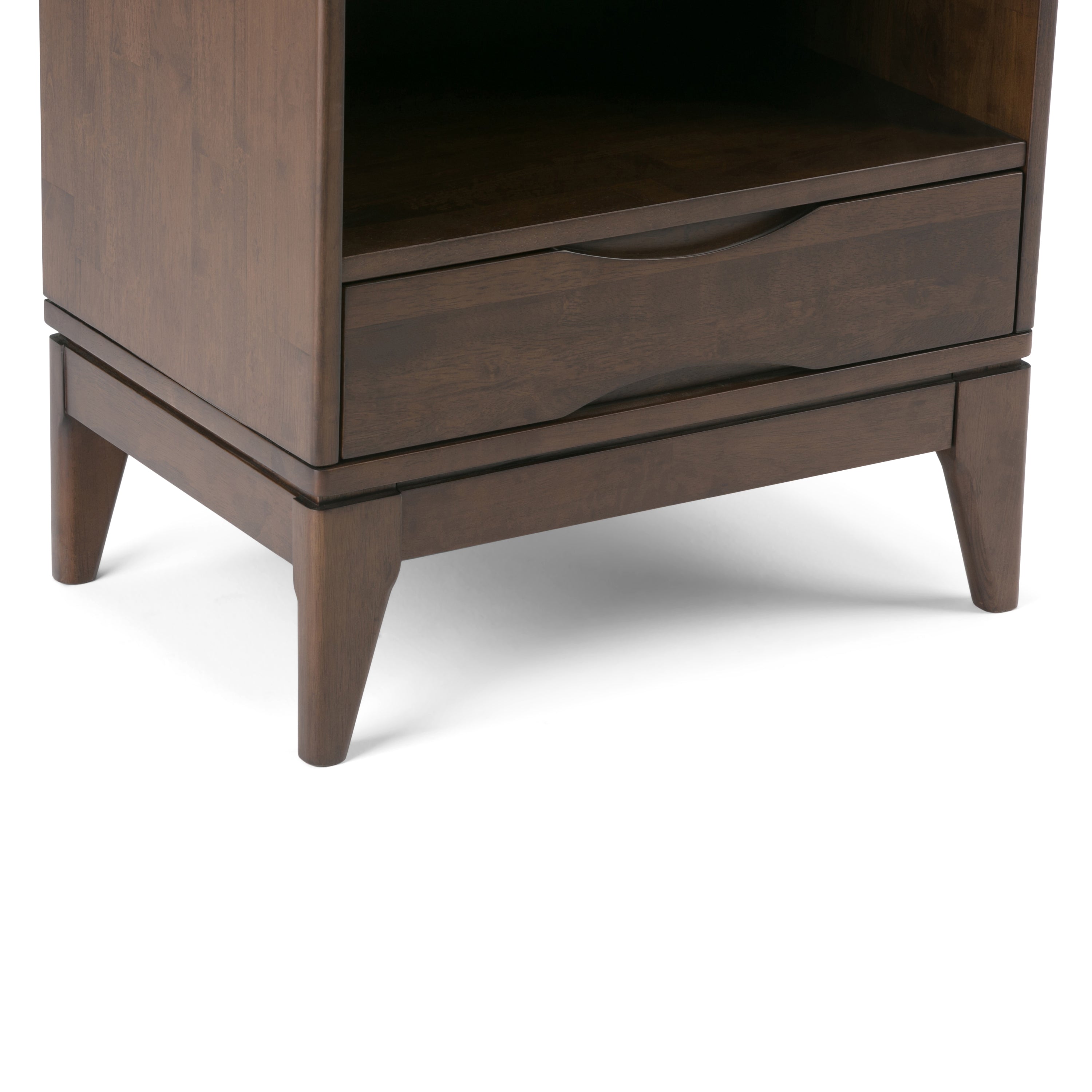 Harper - Bookcase with Storage - Walnut Brown