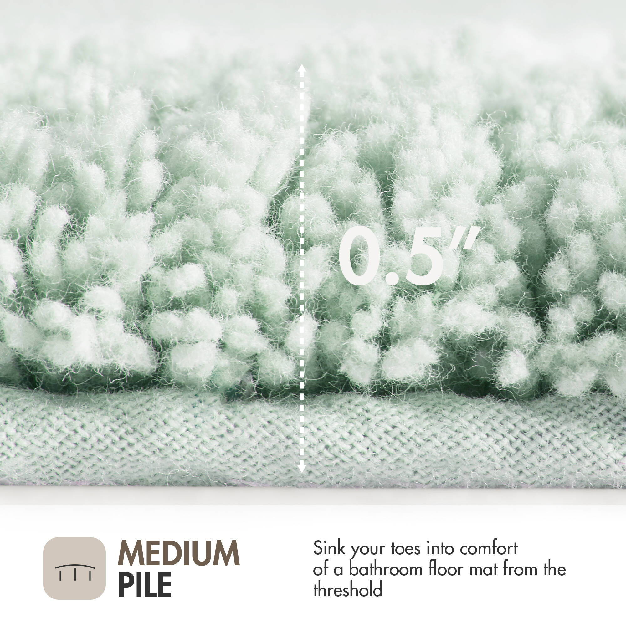 Evan - 20" x 30" Tufted Bath Rug - Seafoam