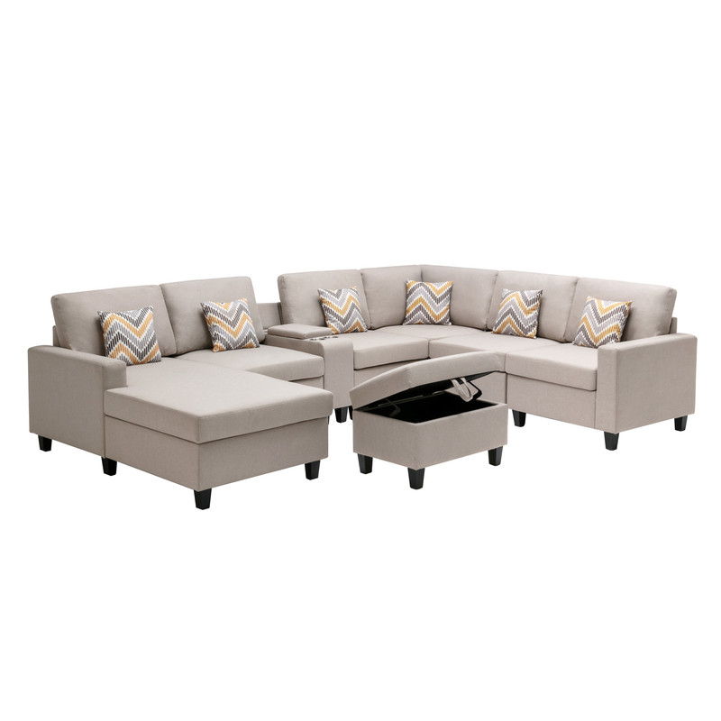 Nolan - 8 Piece Sectional Sofa With Interchangeable Legs