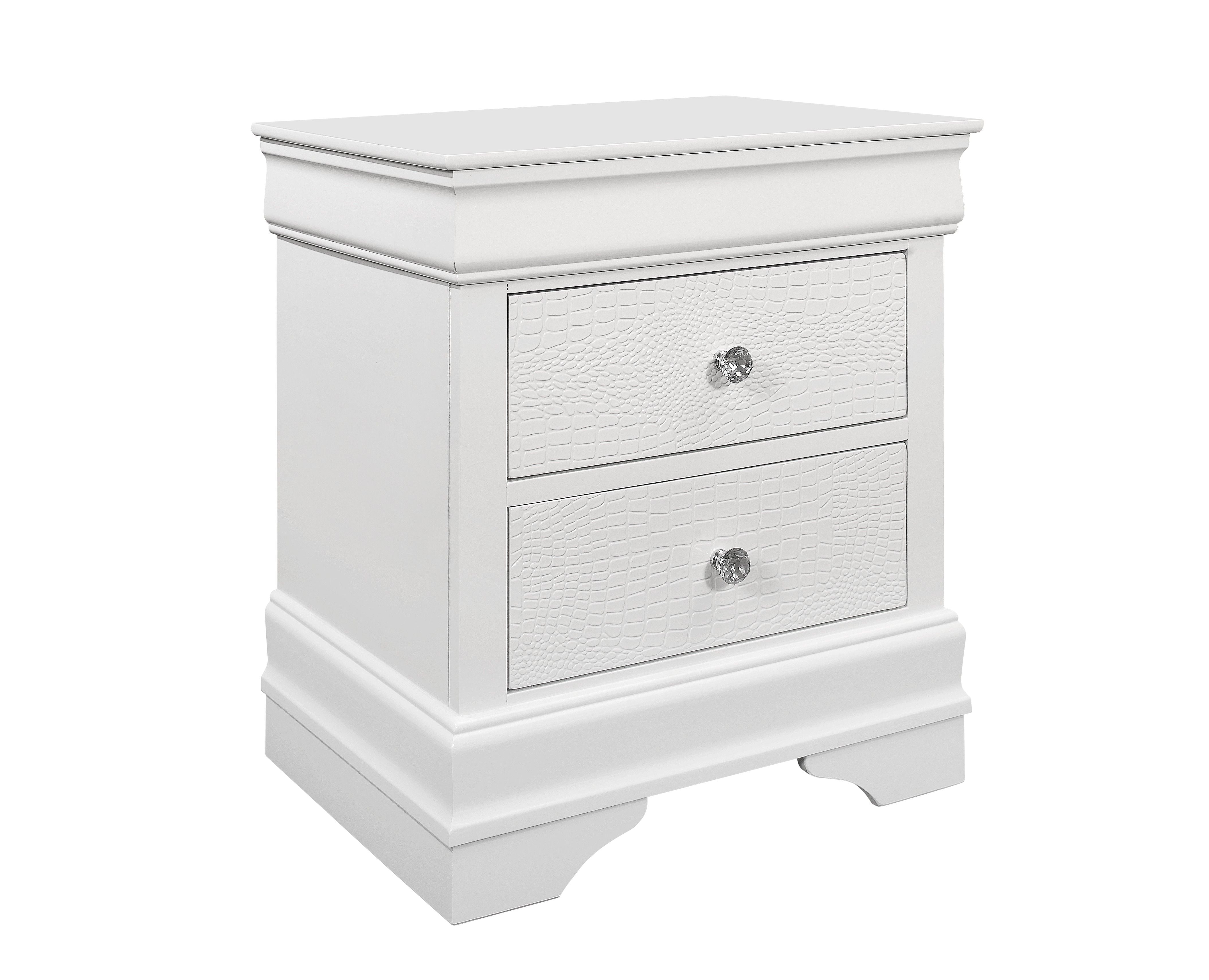 Shaker - Crocodile Metallic Nightstand