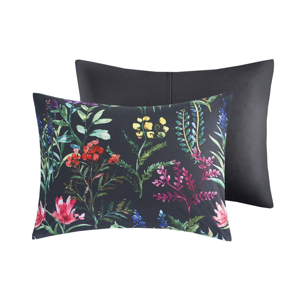 Tasha - King 5 Piece Comforter Set - Black