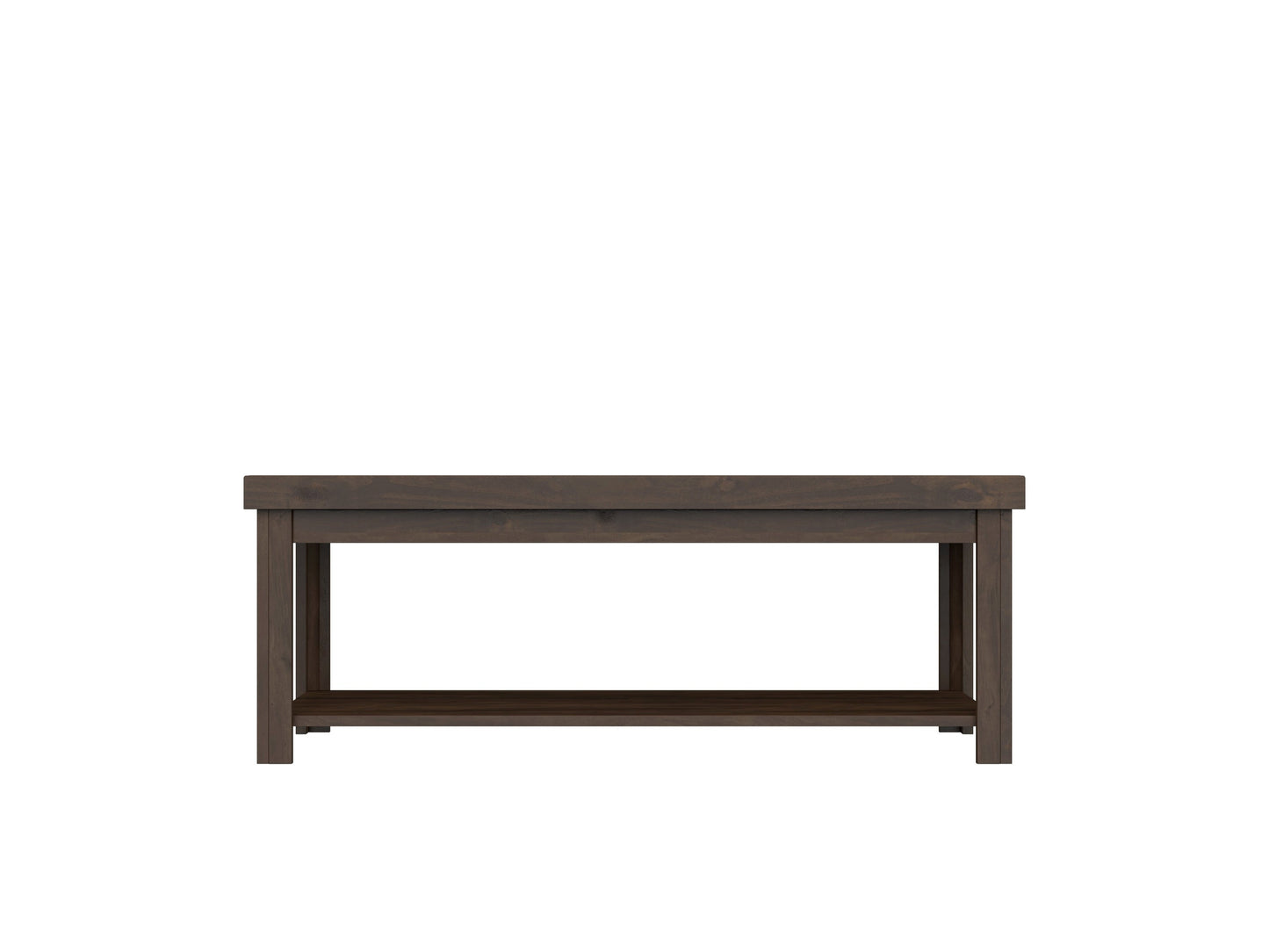 Bridgevine Home Sausalito 48" Coffee Table, No Assembly Required, Whiskey Finish