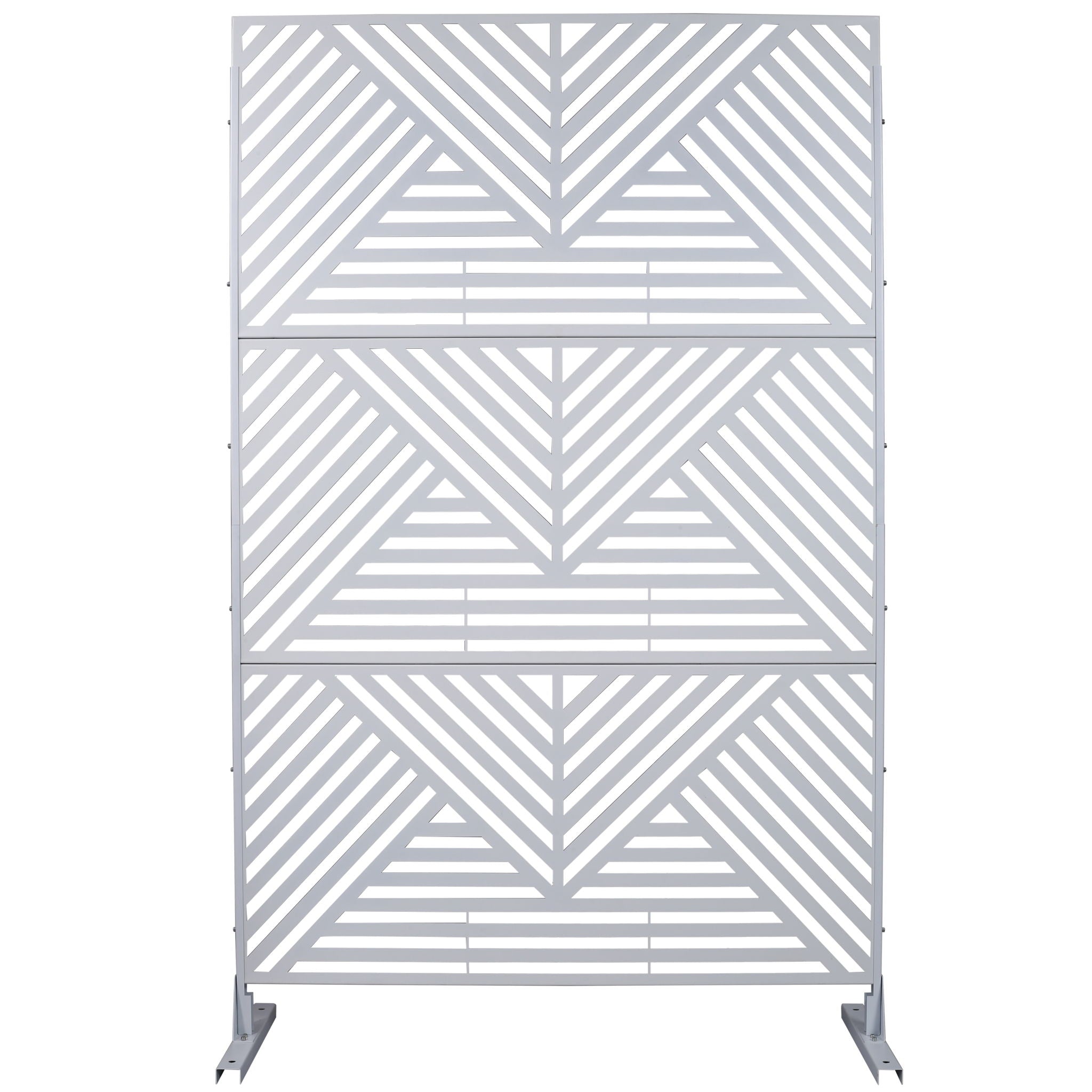Freestanding Outdoor & Indoor Freestanding Metal Privacy Screen