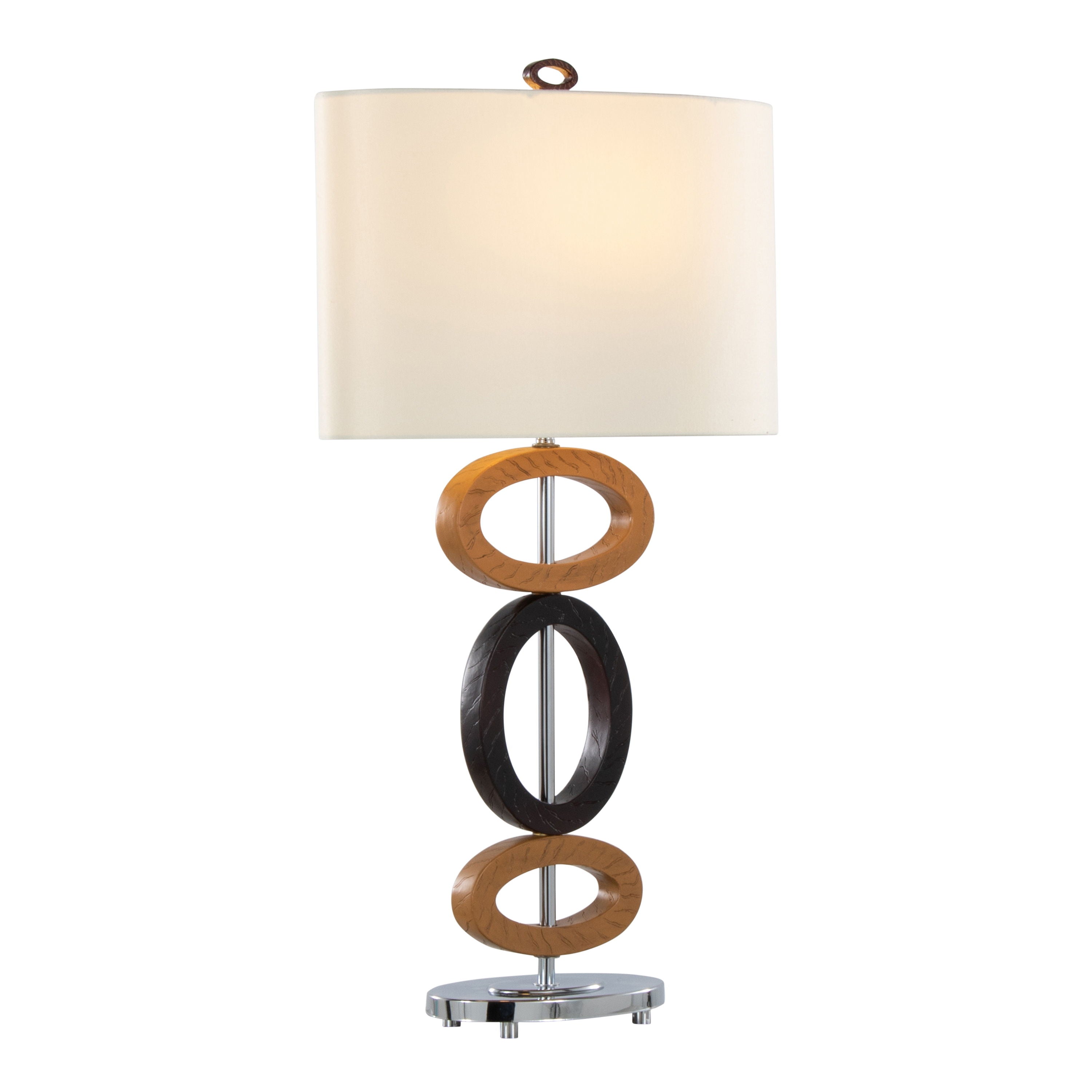 Hoops - Table Lamp (Set of 2) - Cedar / Bronze / White